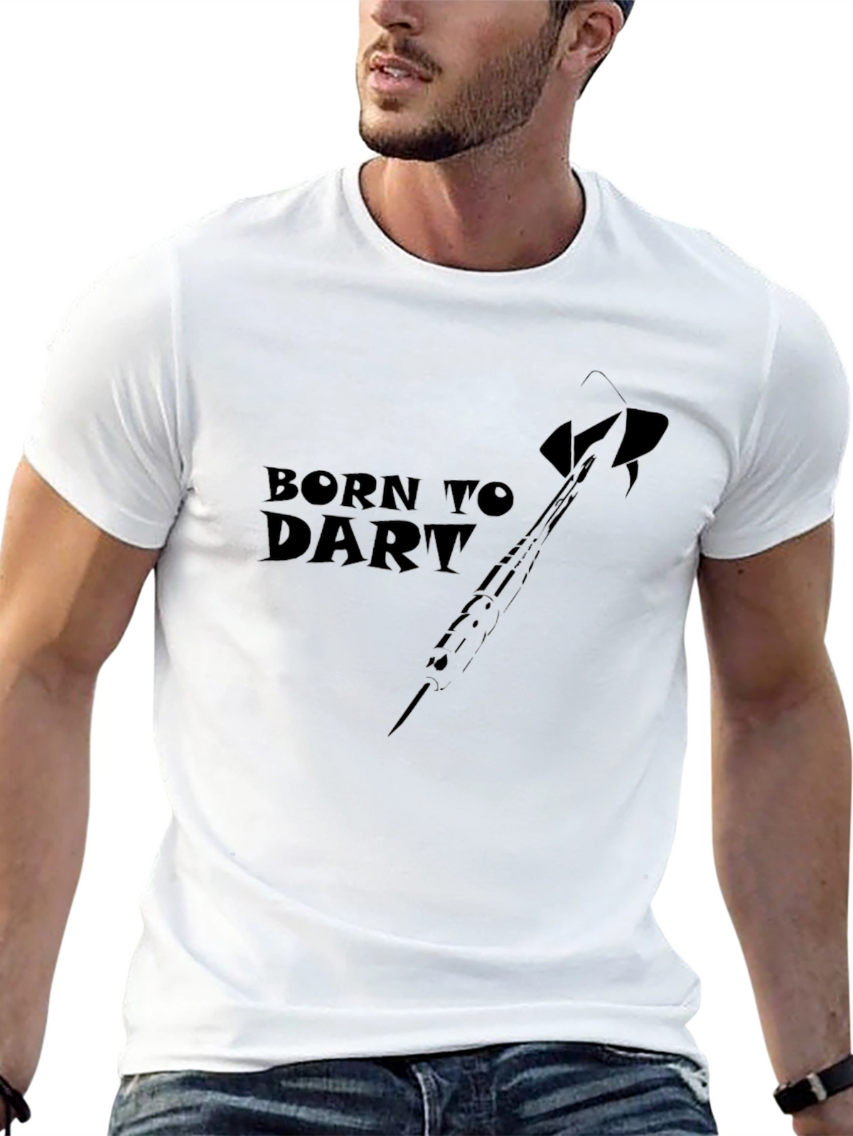 Born to Dart Graphic Tee - Black
