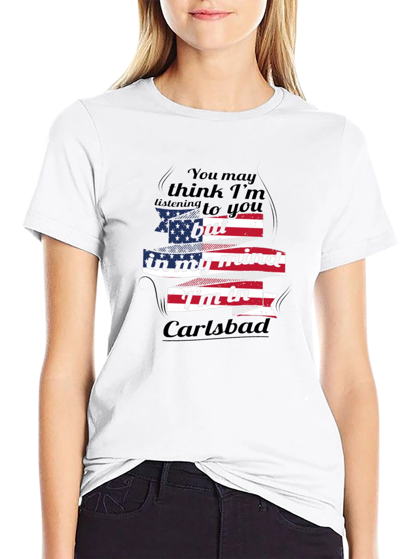 Carlsbad Mind USA Flag Graphic T-Shirt