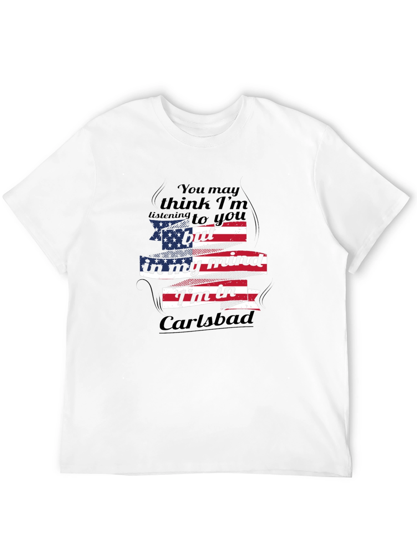 Carlsbad Mind USA Flag Graphic T-Shirt