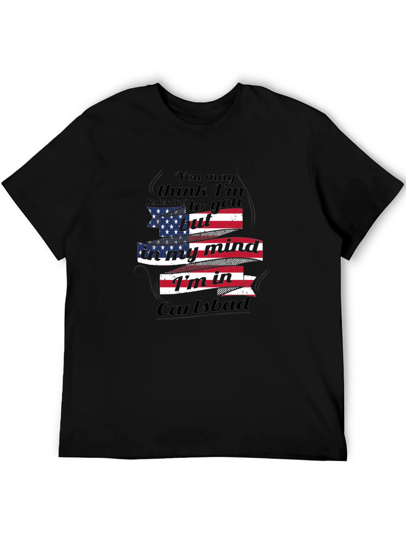 Carlsbad Mind USA Flag Graphic T-Shirt