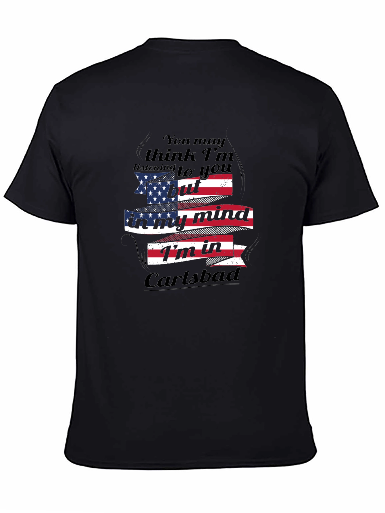 Carlsbad Mind USA Flag Graphic T-Shirt