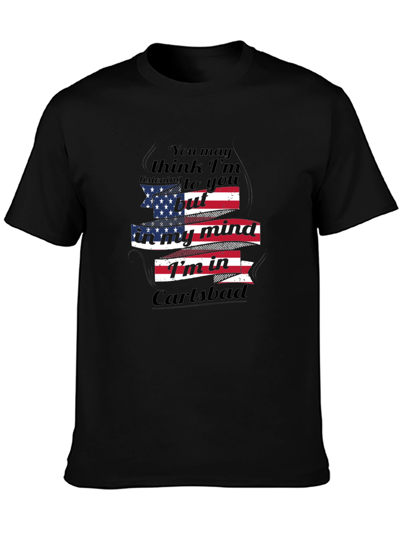 Carlsbad Mind USA Flag Graphic T-Shirt