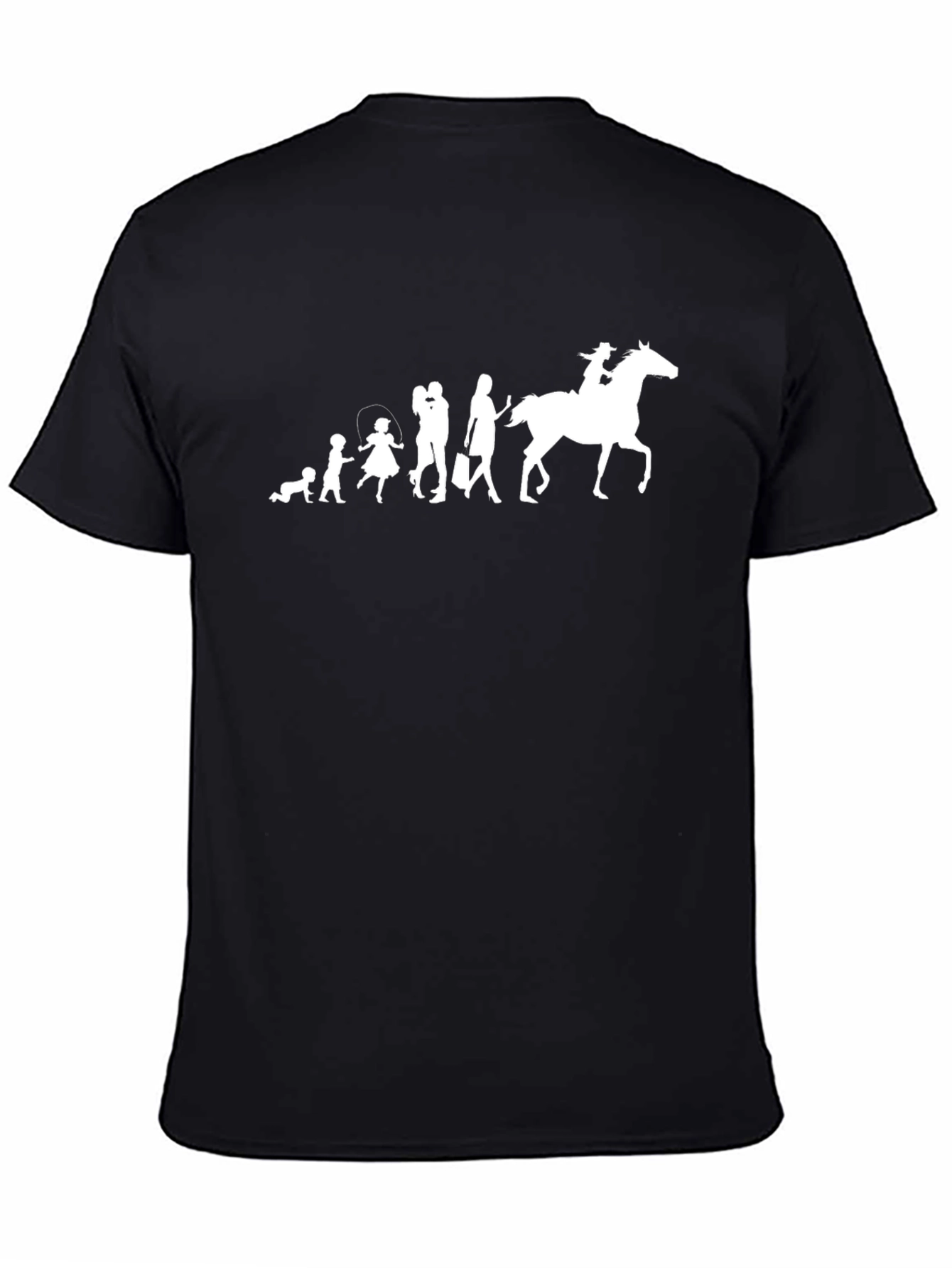 Evolution of a Cowboy Black Graphic Tee