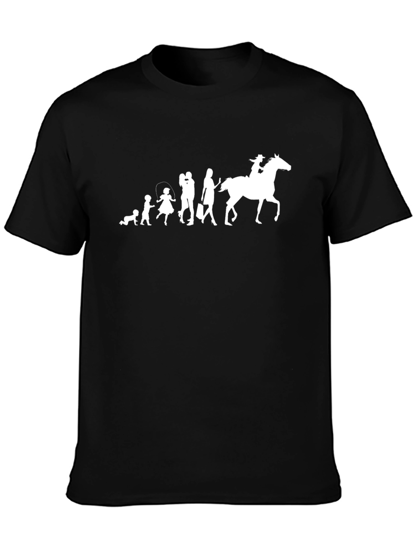 Evolution of a Cowboy Black Graphic Tee