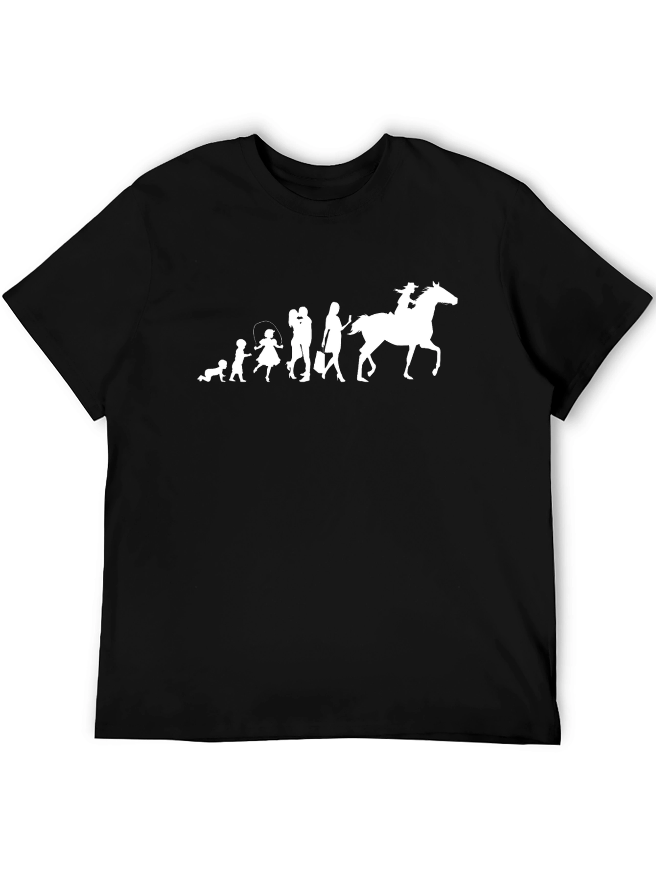 Evolution of a Cowboy Black Graphic Tee