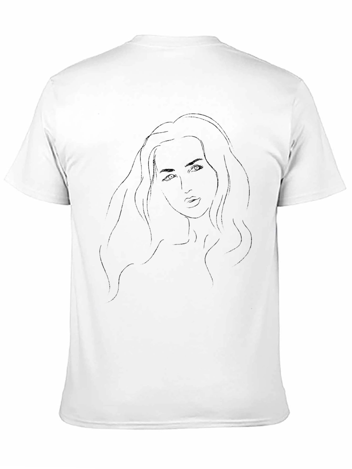 Black Graphic Tee - Womans Face