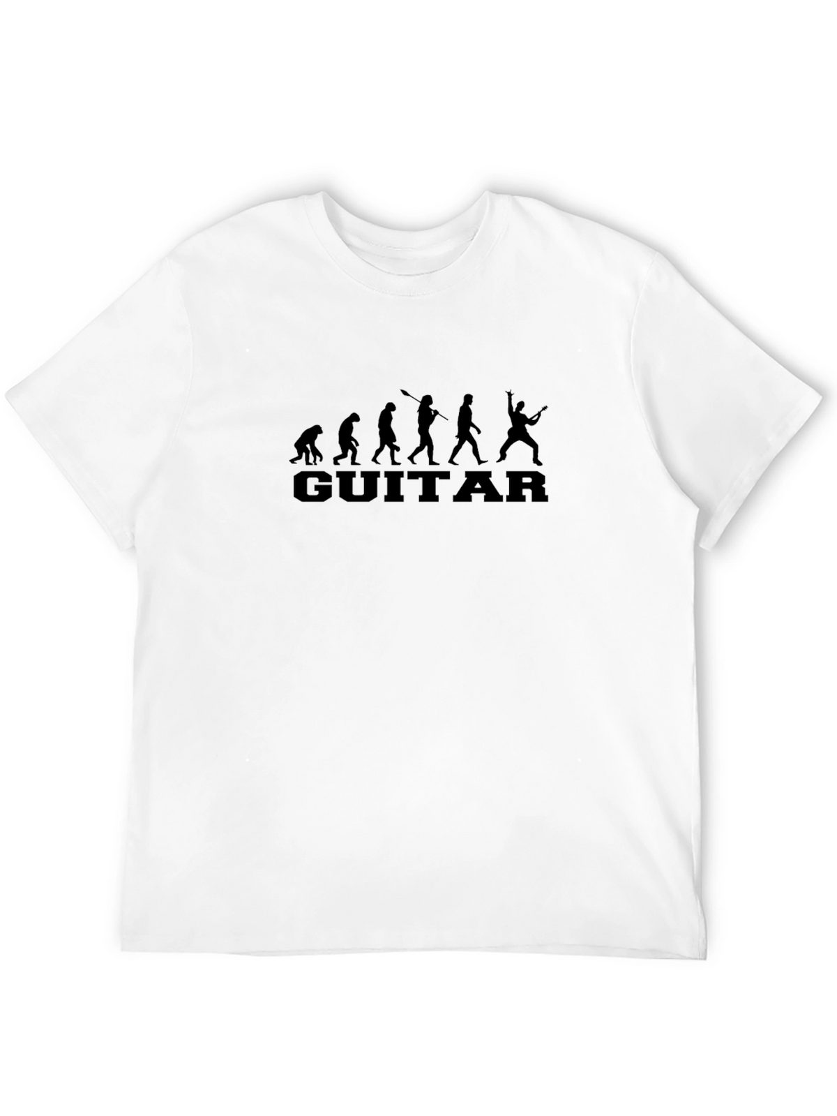 Guitar Evolution Black T-Shirt - Music Lover Tee