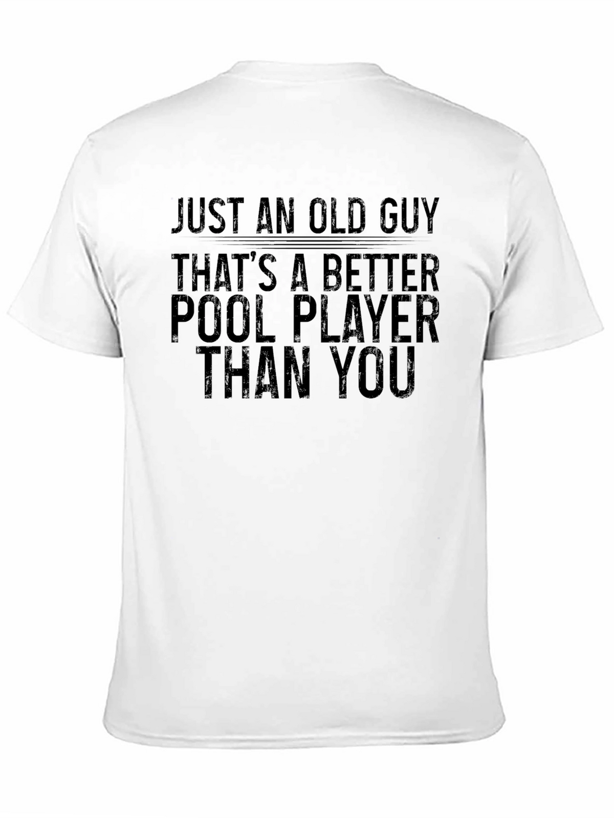 Funny Old Guy Pool Player T-Shirt