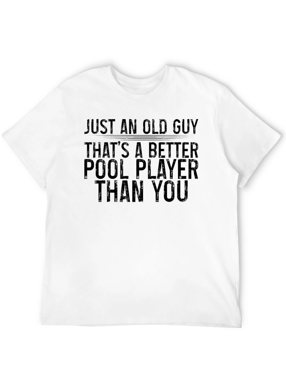 Funny Old Guy Pool Player T-Shirt