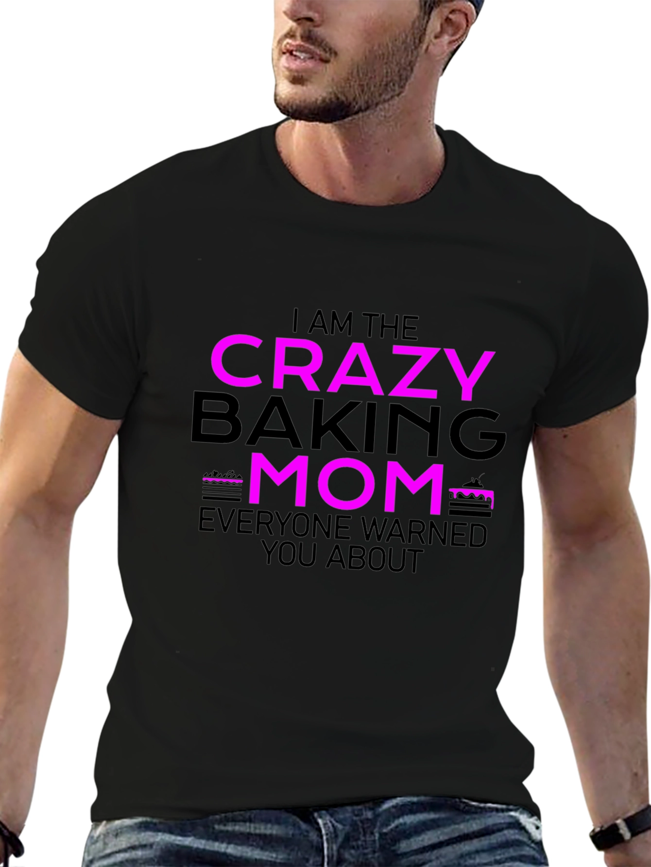 Crazy Baking Mom Graphic T-Shirt