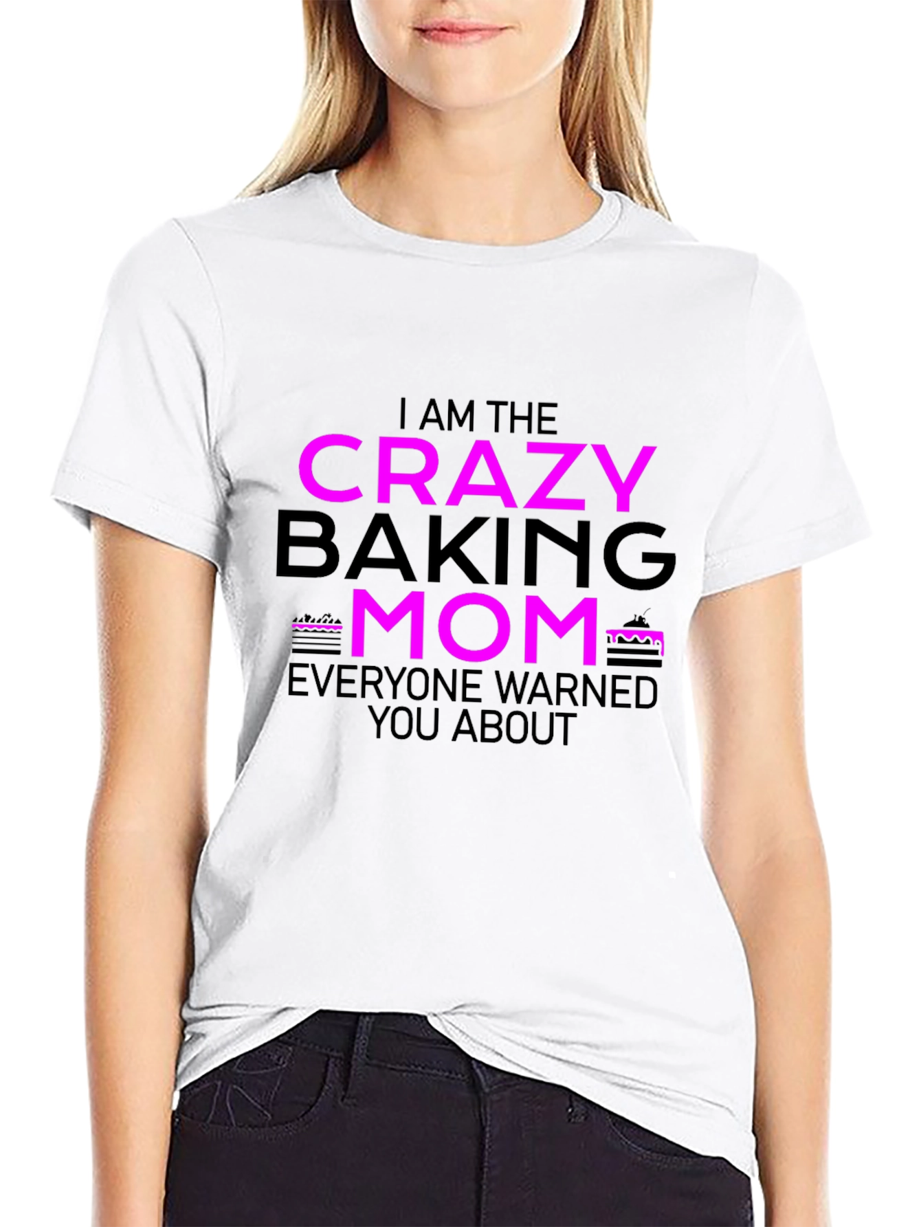Crazy Baking Mom Graphic T-Shirt