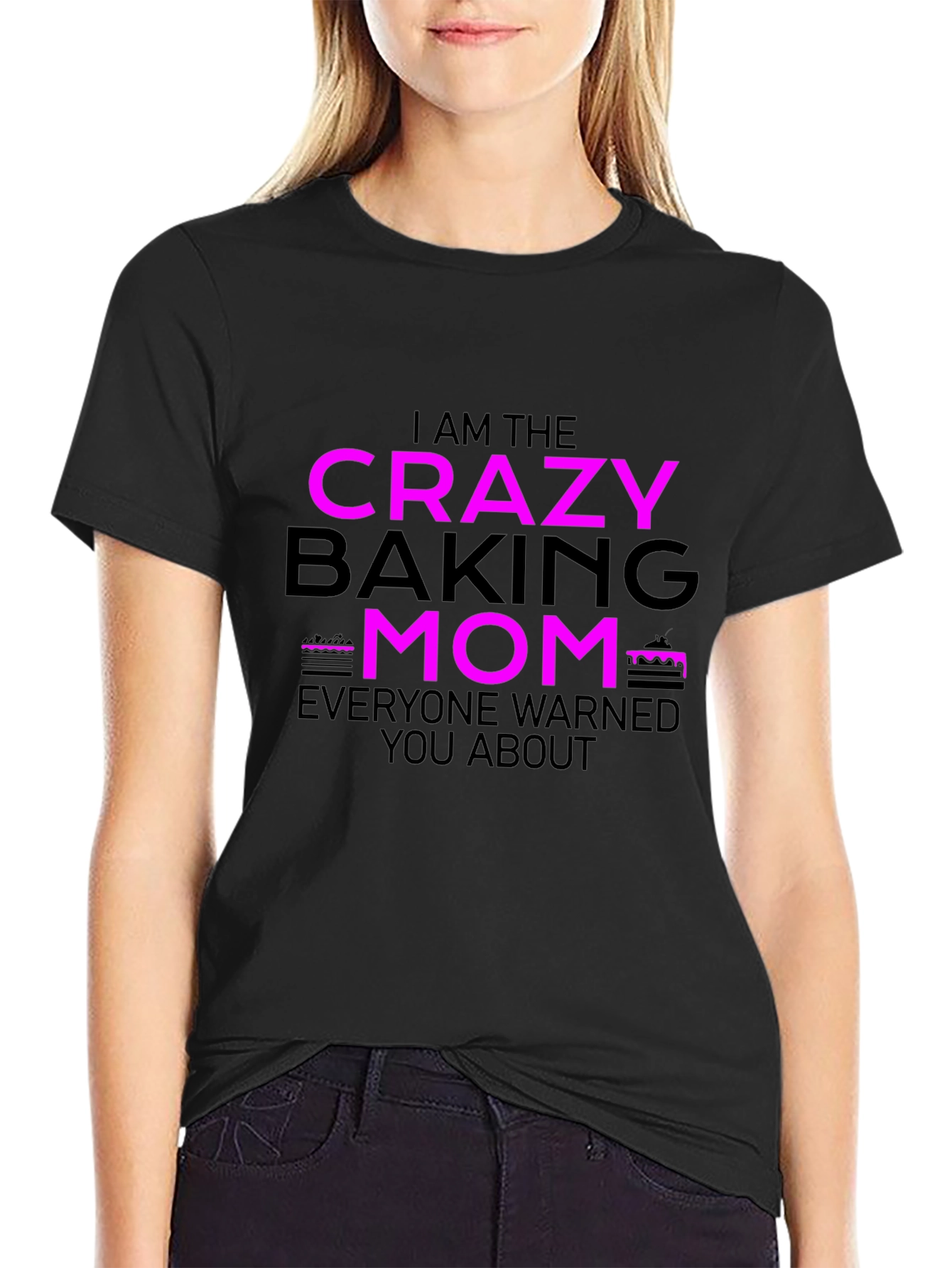 Crazy Baking Mom Graphic T-Shirt