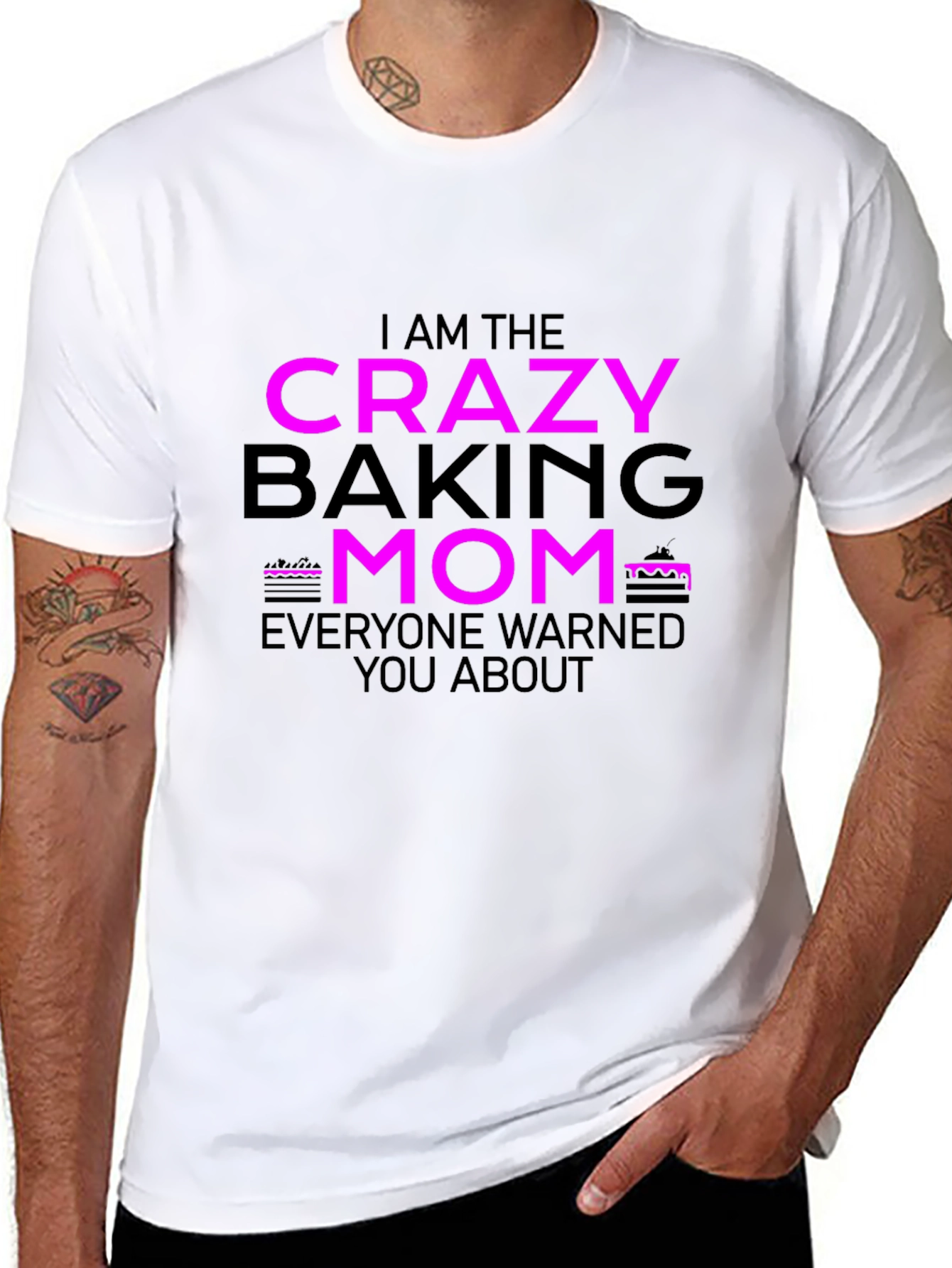 Crazy Baking Mom Graphic T-Shirt