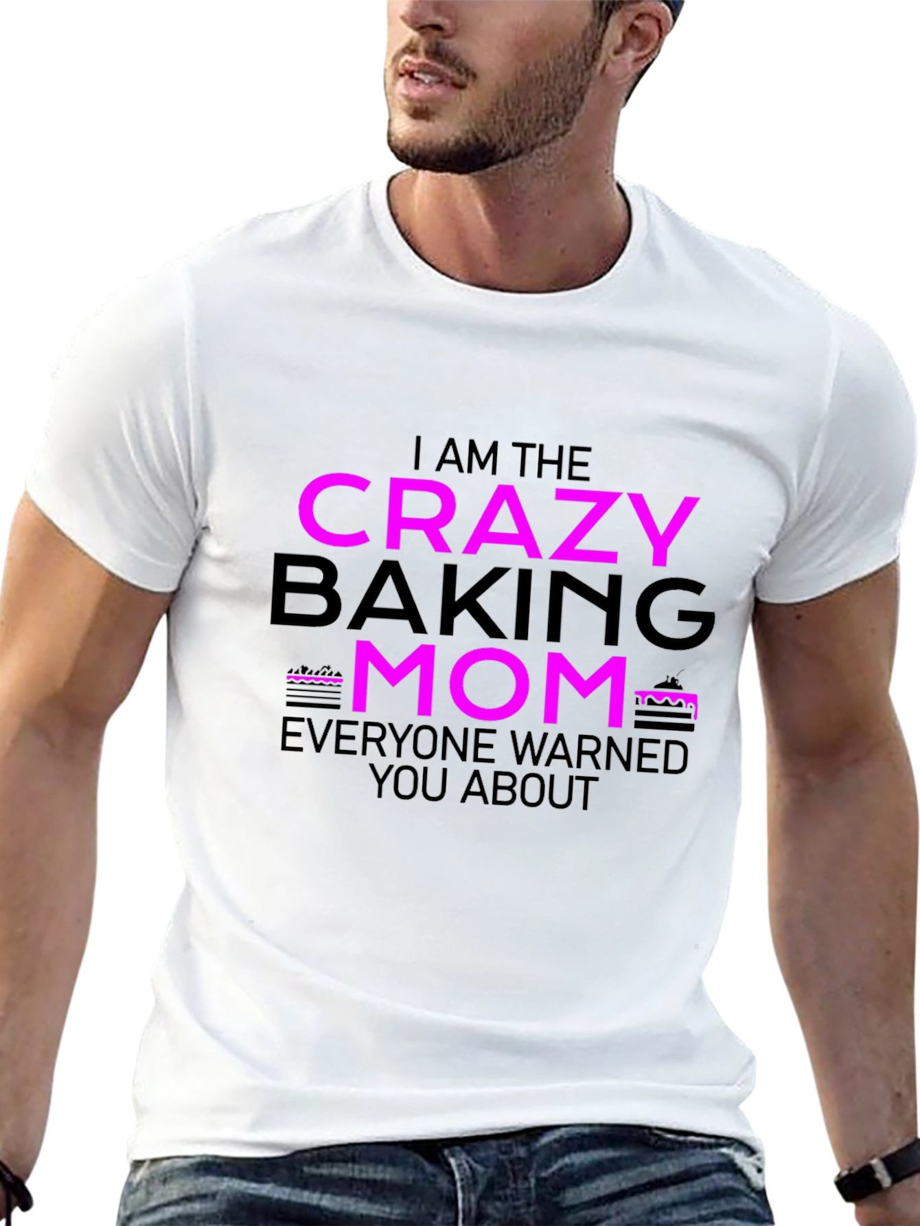 Crazy Baking Mom Graphic T-Shirt