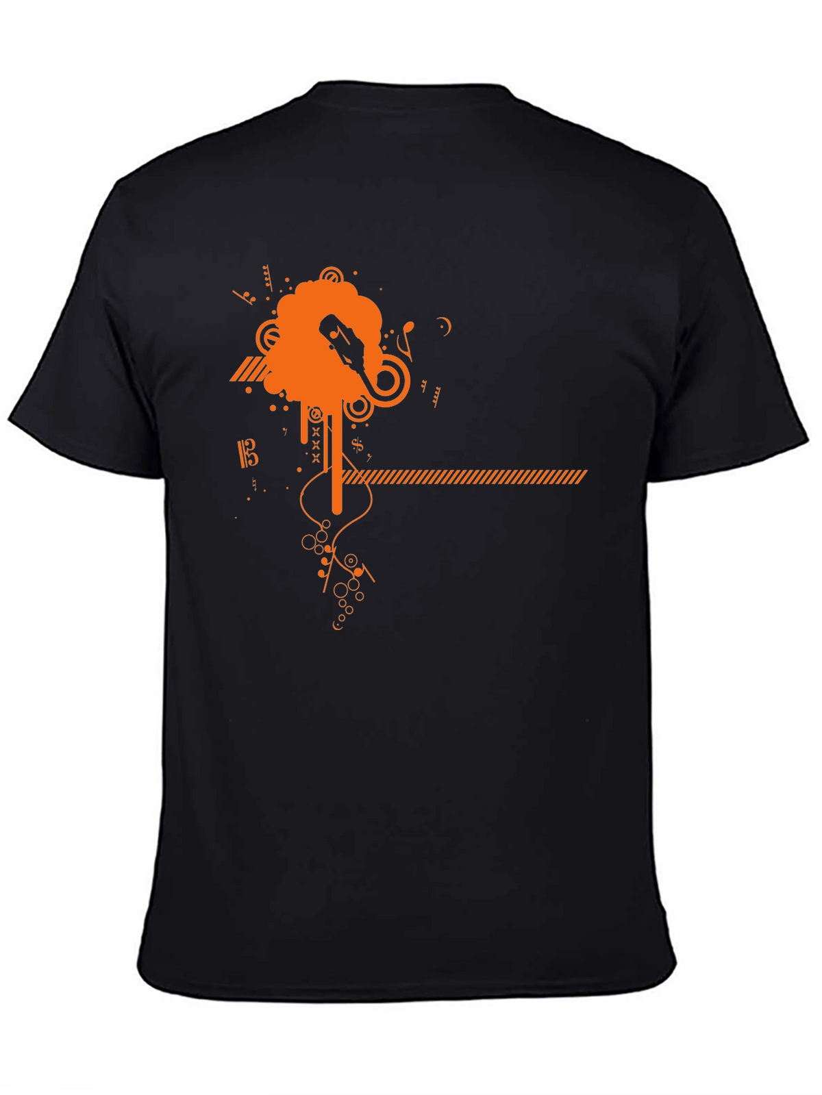 Modern Music Graphic Tee - Black