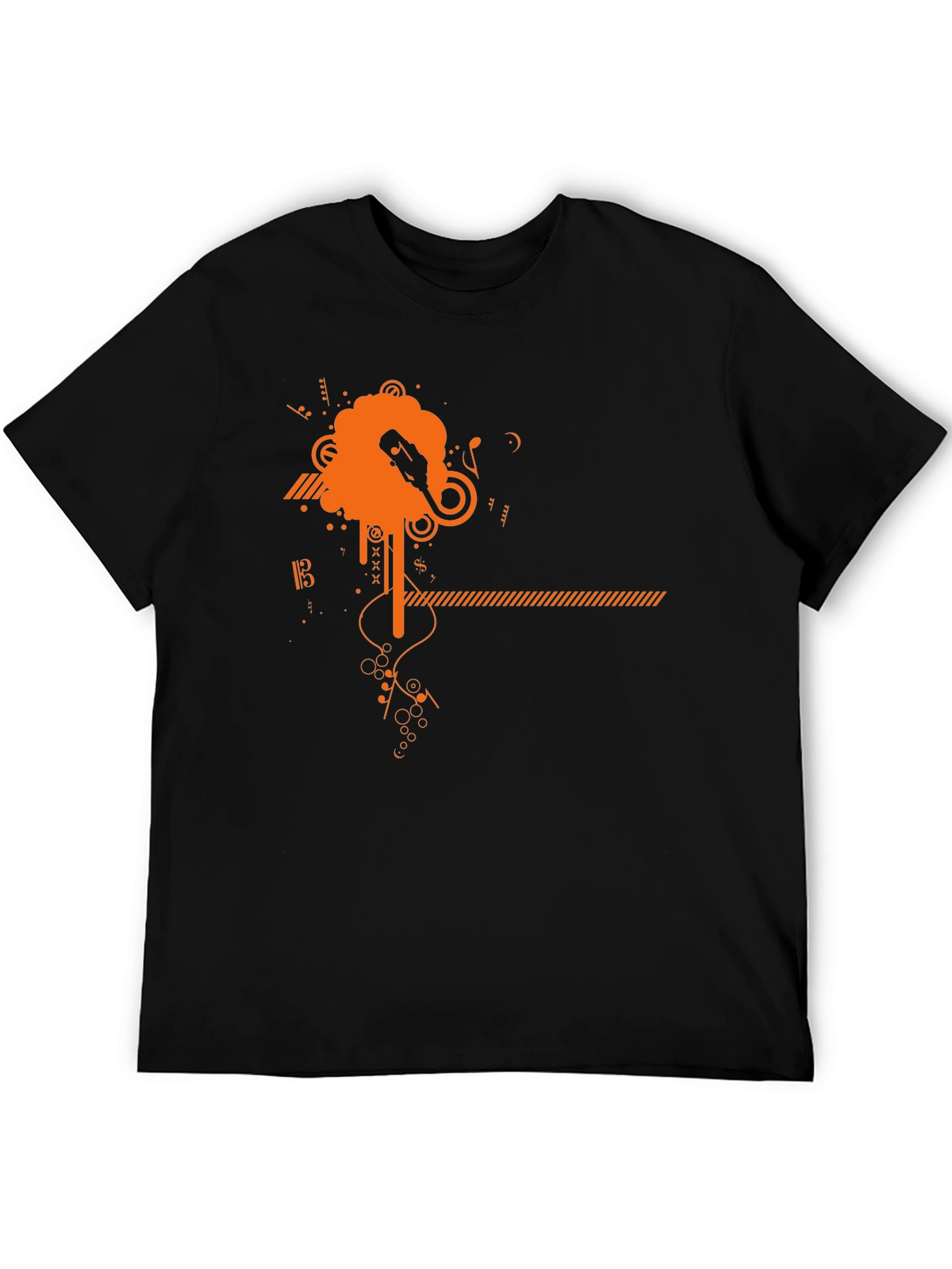Modern Music Graphic Tee - Black