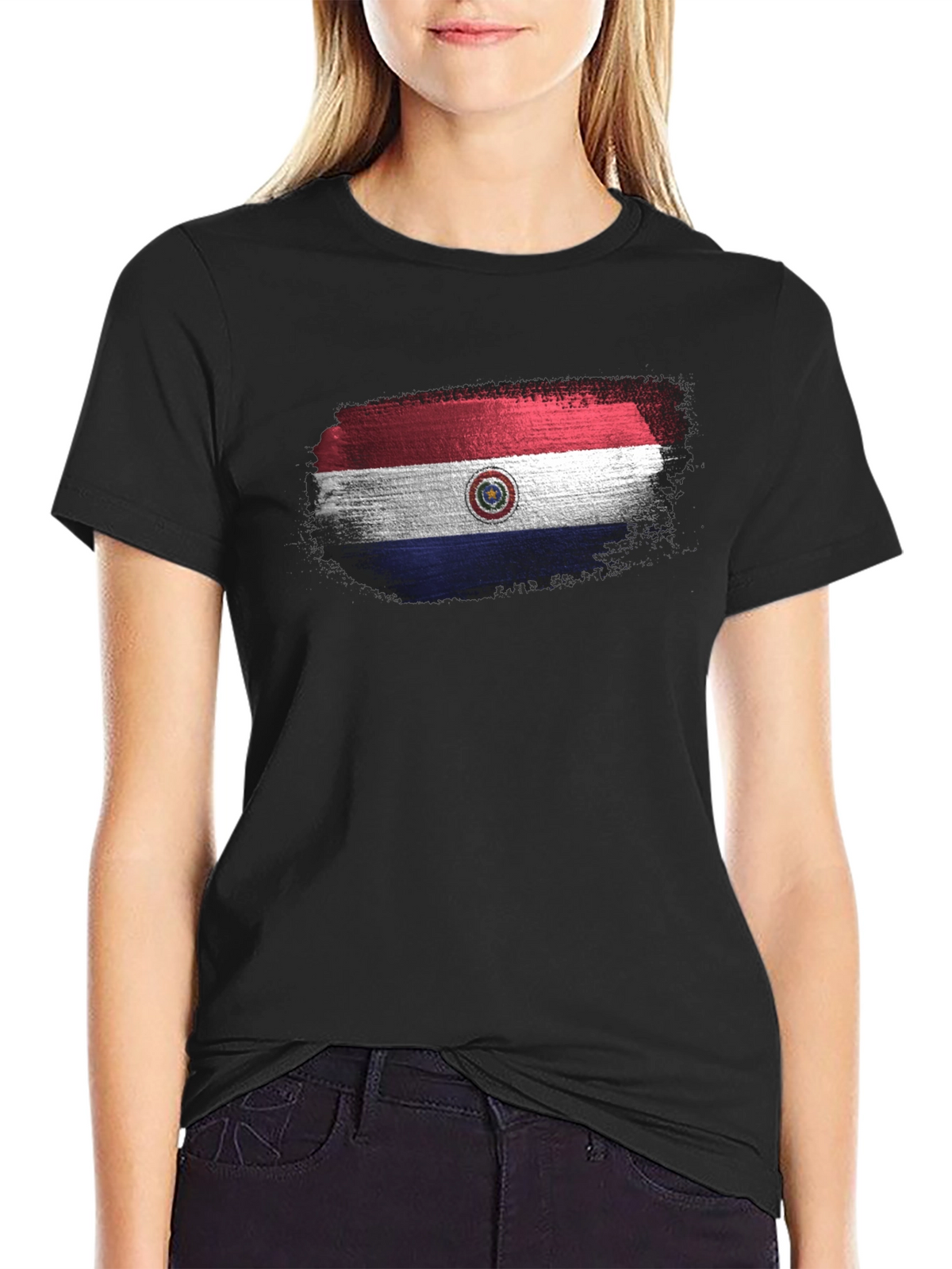 Paraguay Flag T-Shirt - Distressed Look
