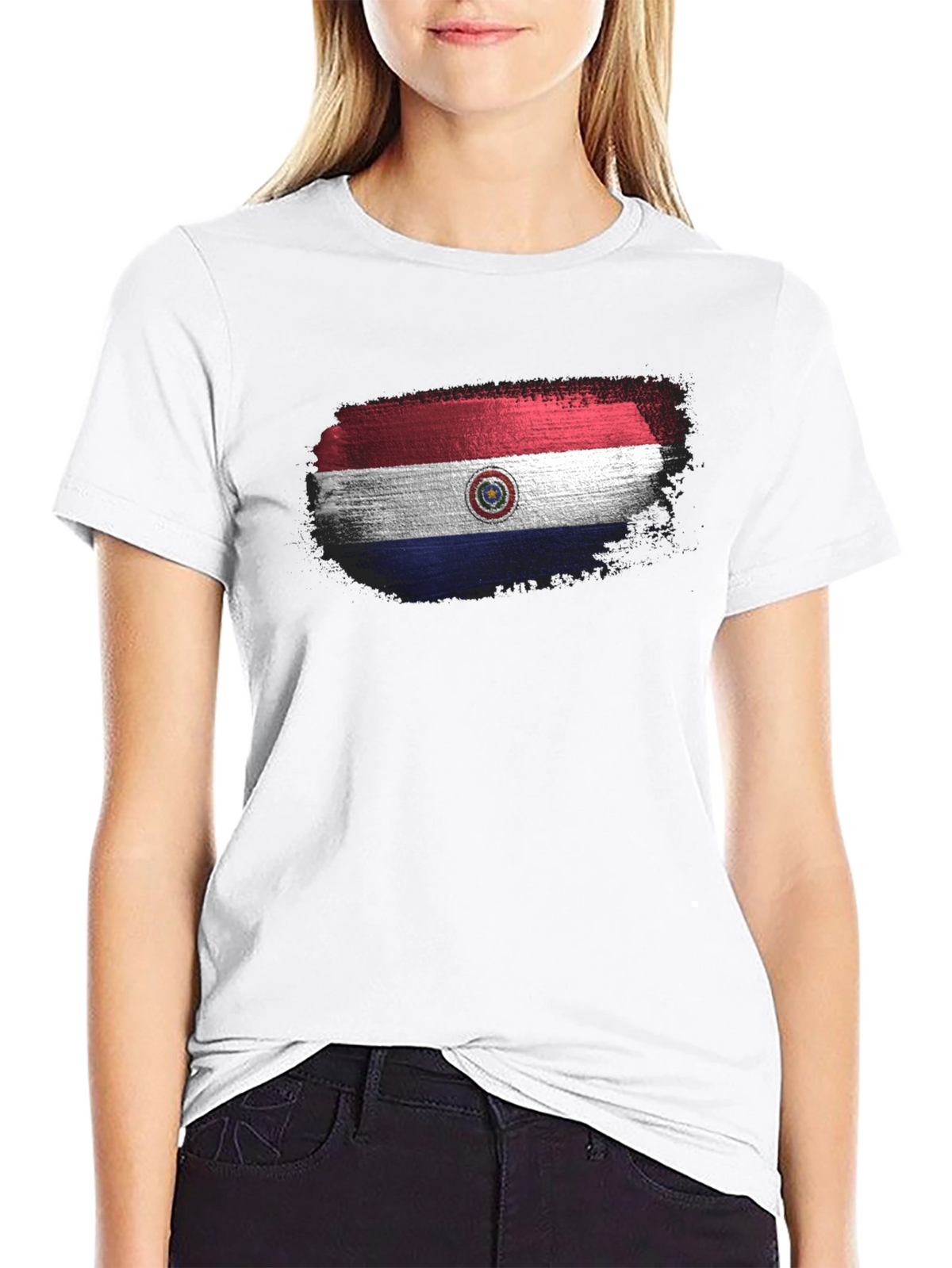 Paraguay Flag T-Shirt - Distressed Look