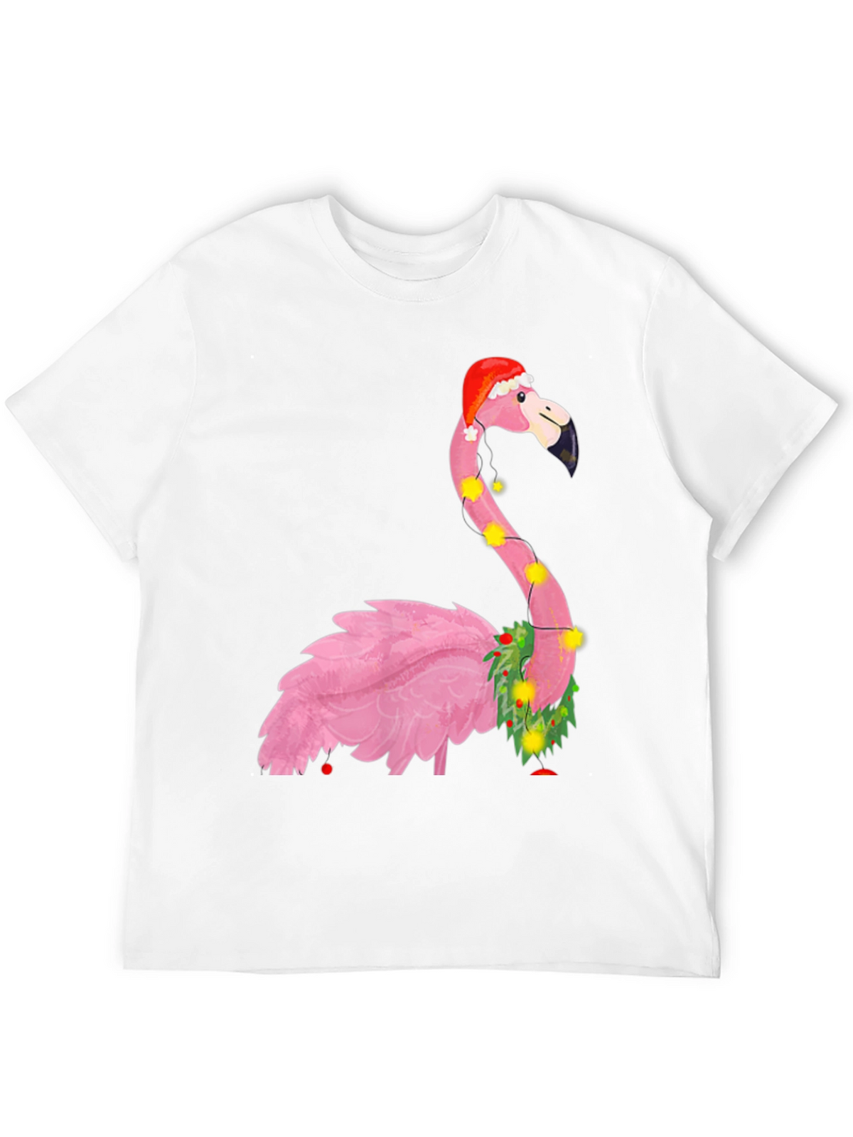 Festive Flamingo Christmas T-Shirt