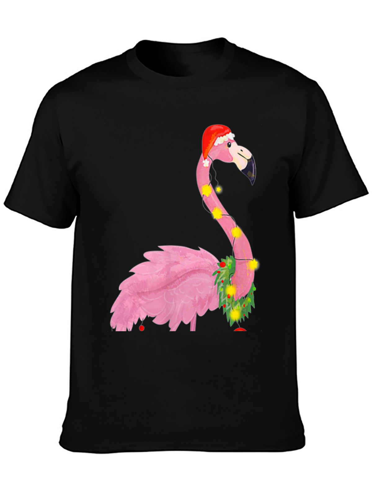Festive Flamingo Christmas T-Shirt