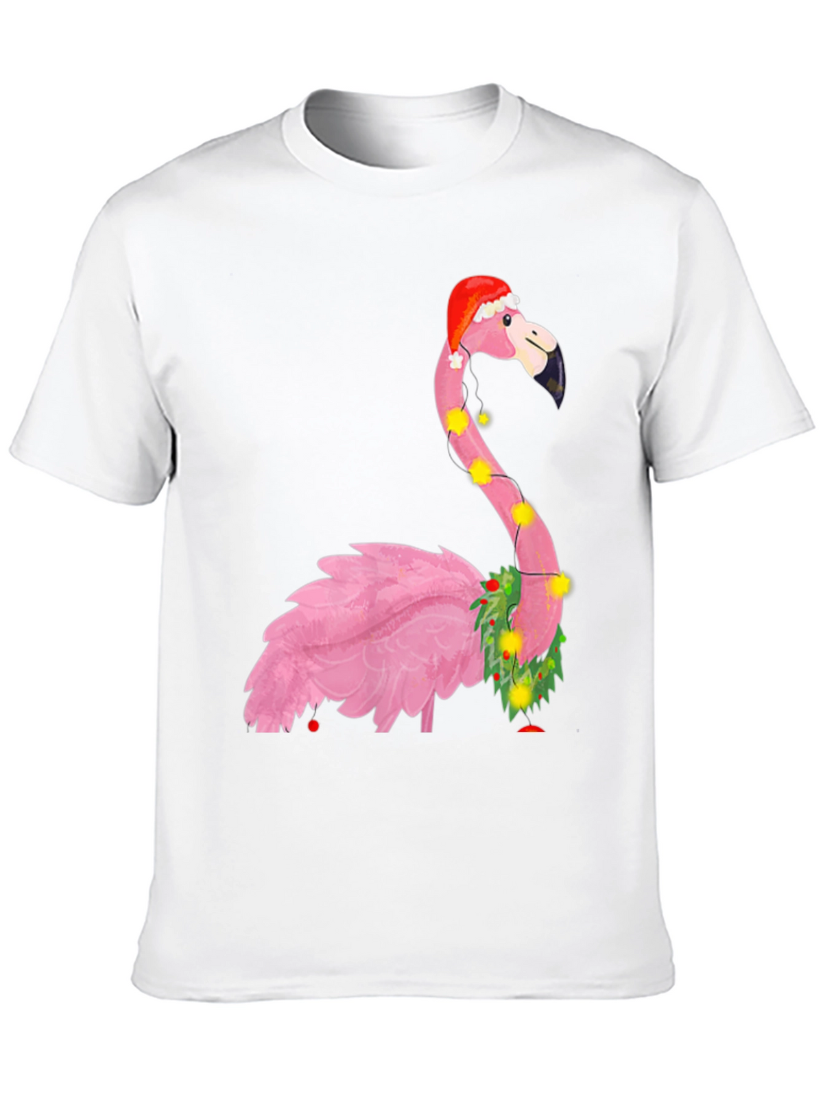 Festive Flamingo Christmas T-Shirt