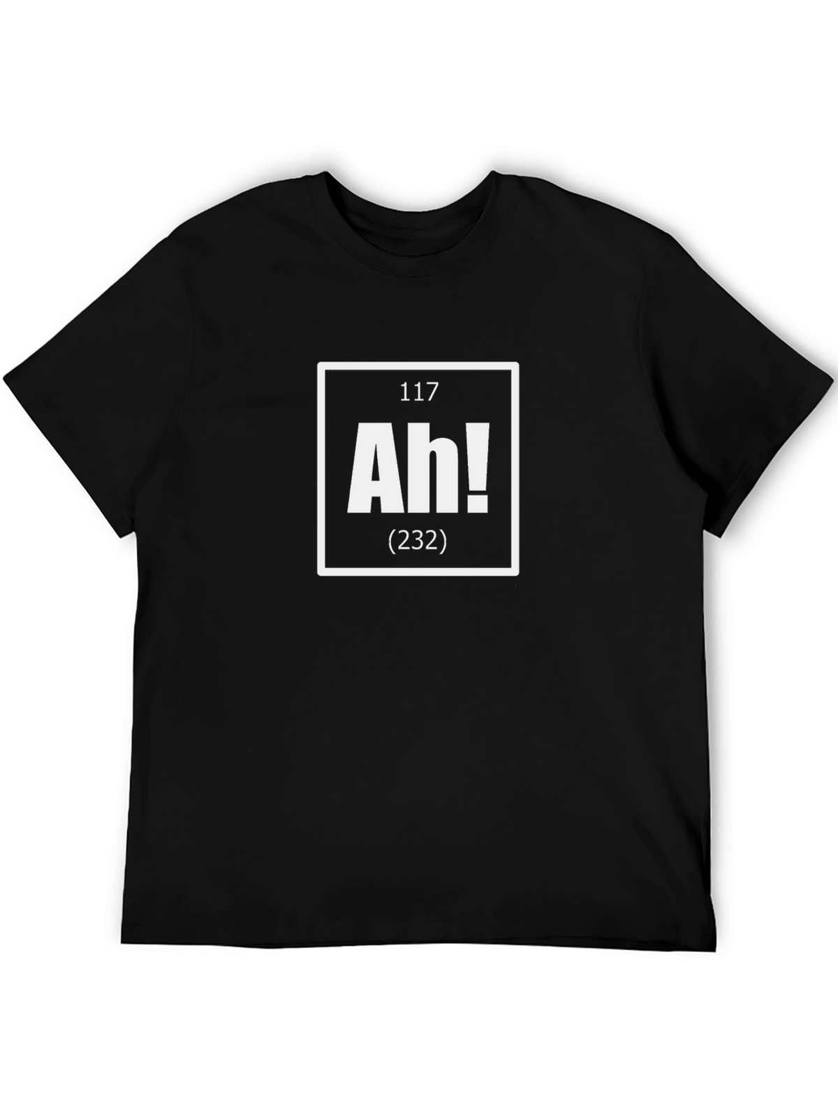 Ah! Periodic Table Funny Black T-Shirt