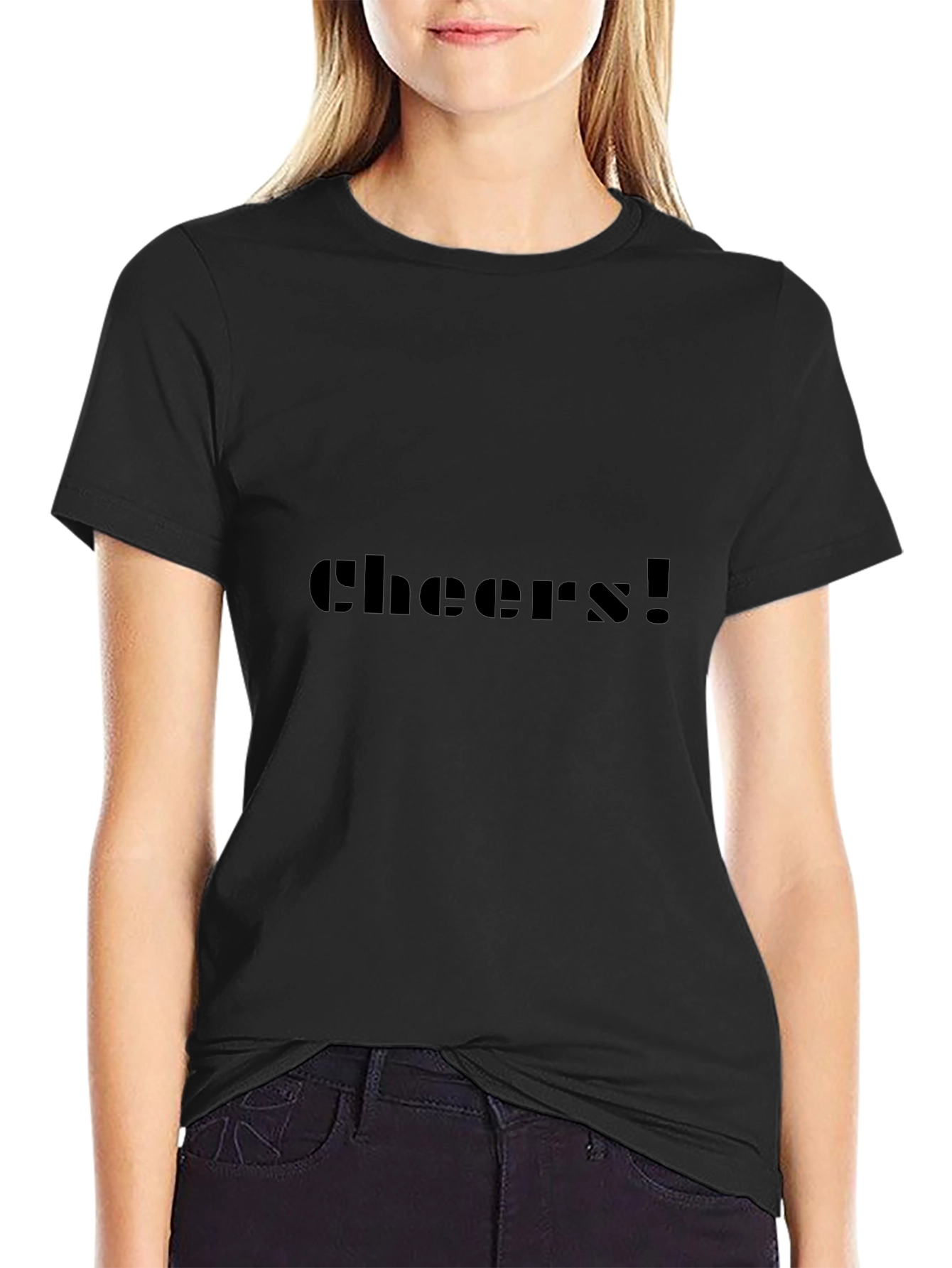 Cheers! Graphic Tee - Stylish & Comfy Black T-Shirt
