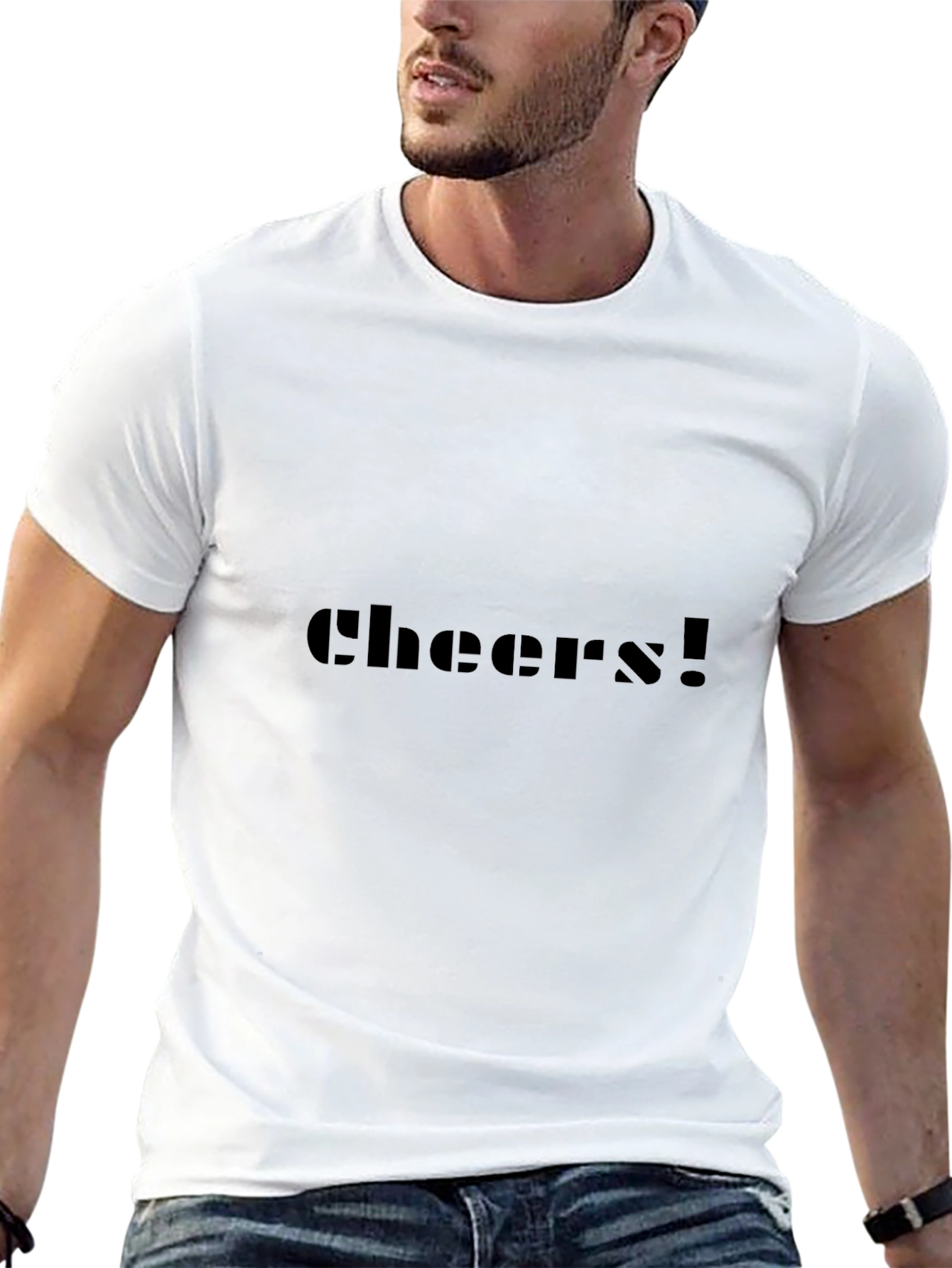Cheers! Graphic Tee - Stylish & Comfy Black T-Shirt