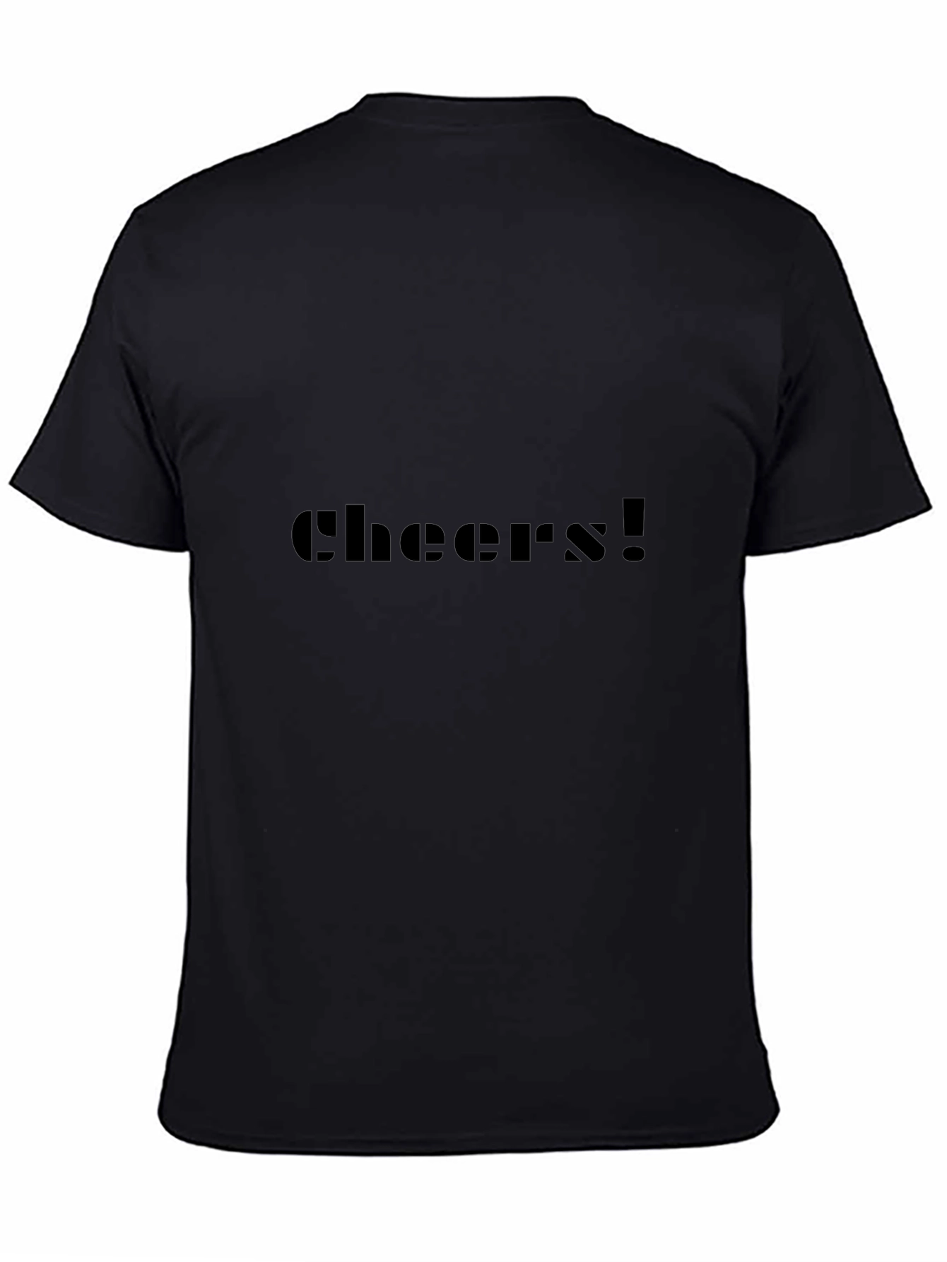 Cheers! Graphic Tee - Stylish & Comfy Black T-Shirt