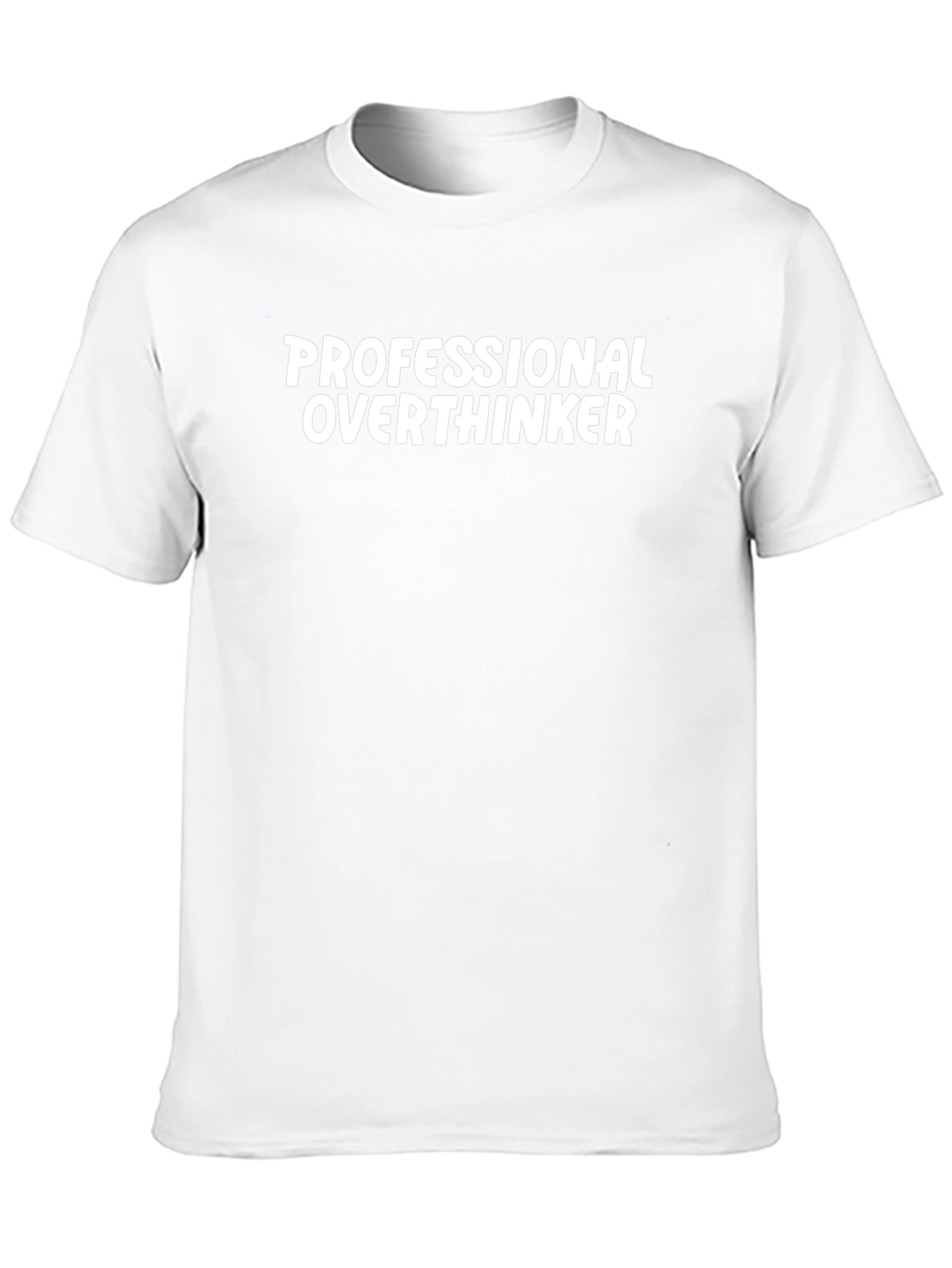 Professional Overthinker Tee - Black Cotton T-Shirt