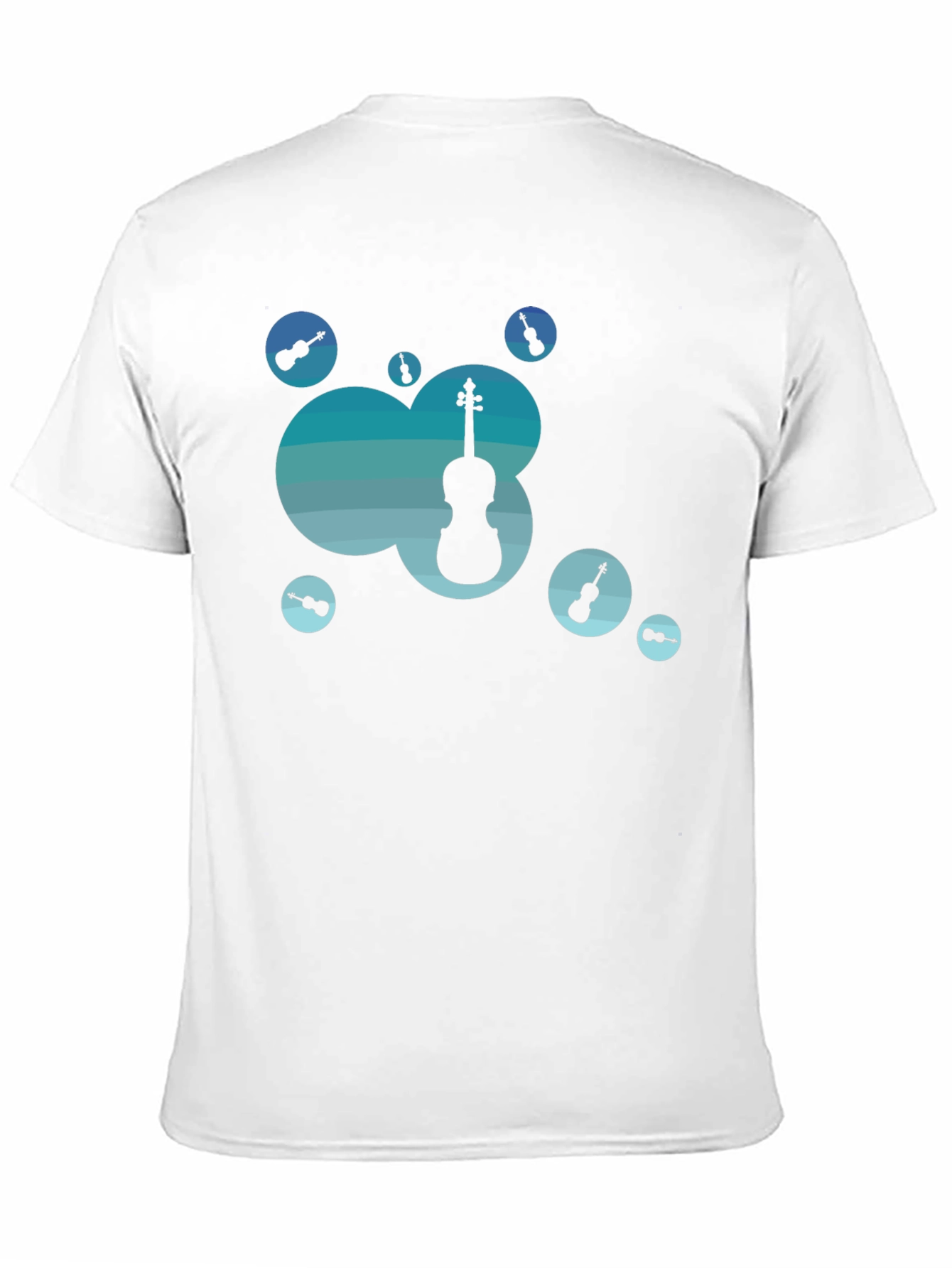 Stylish Black T-Shirt with Music Theme