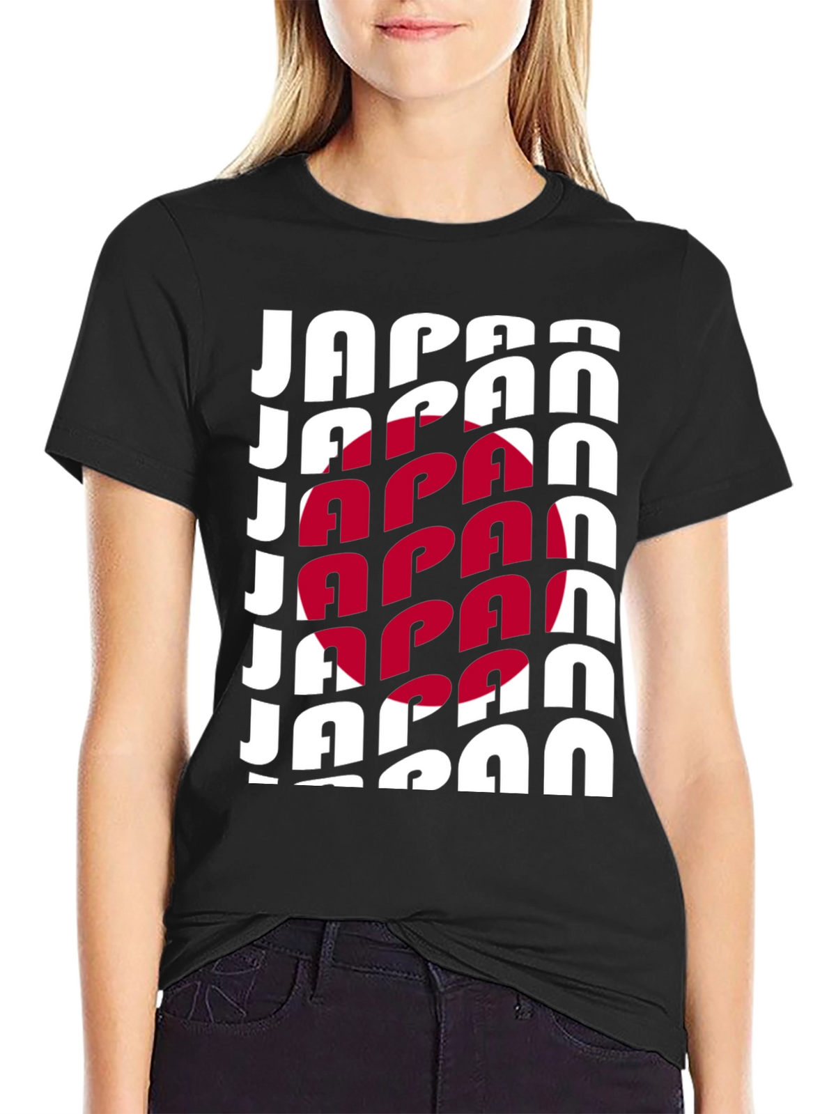 Japan Flag Graphic Tee - Black Unisex T-Shirt