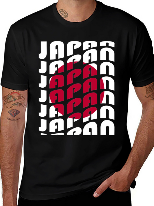 Japan Flag Graphic Tee - Black Unisex T-Shirt