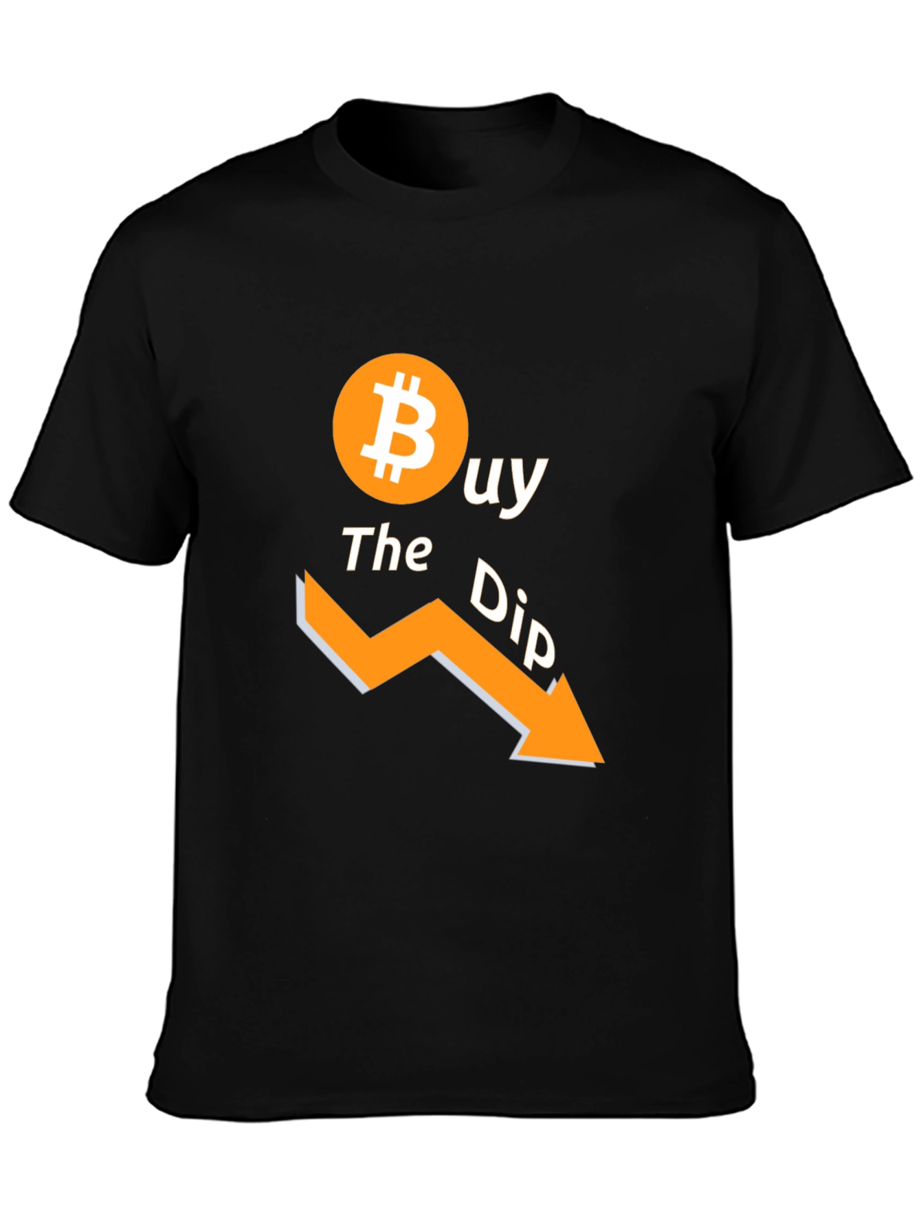 Buy the Dip Bitcoin Black T-Shirt