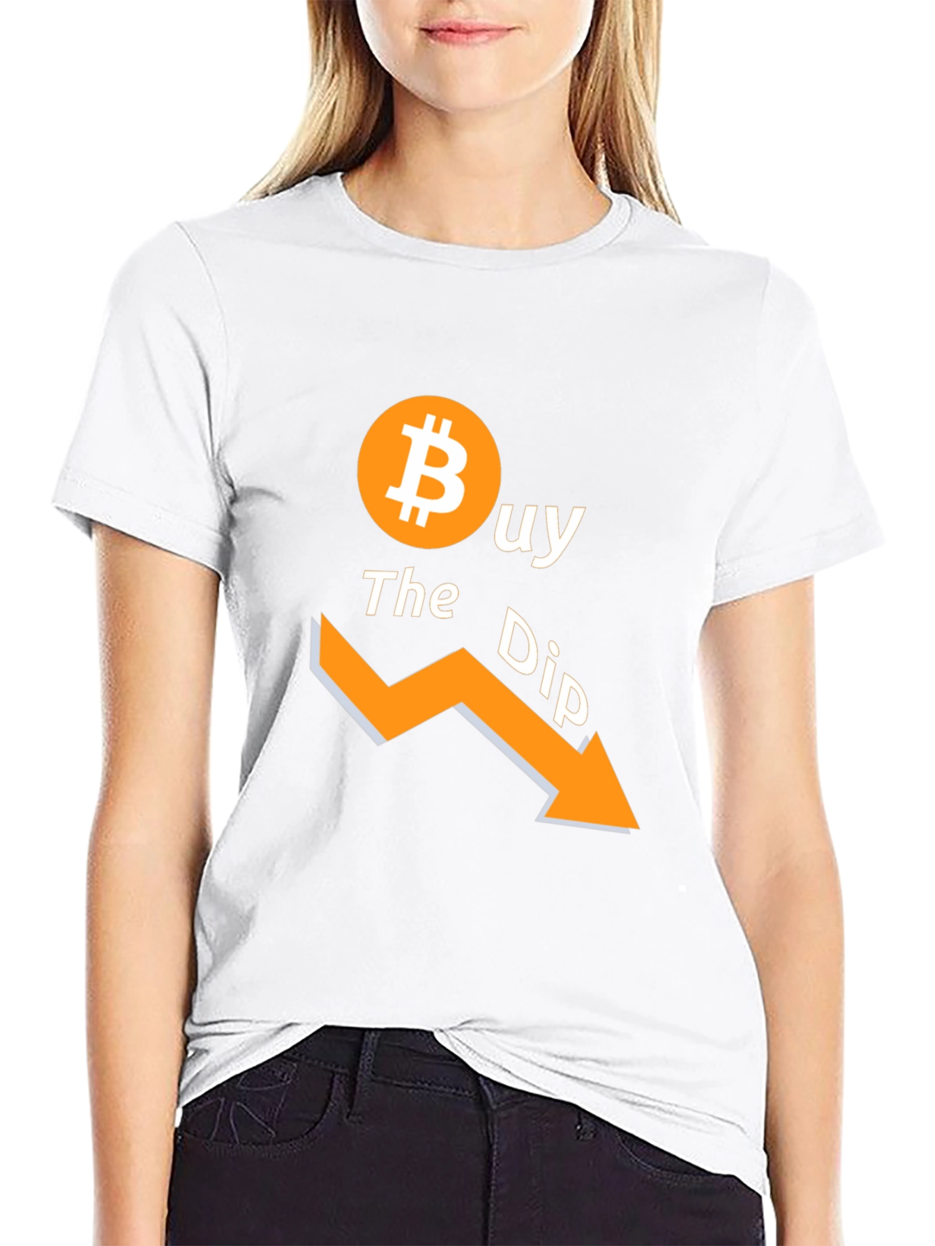 Buy the Dip Bitcoin Black T-Shirt