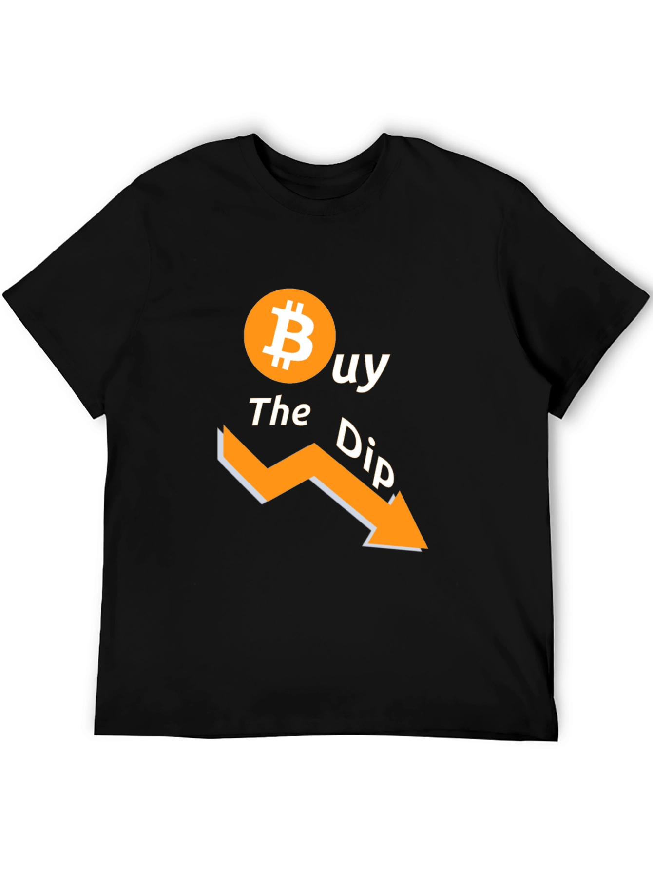 Buy the Dip Bitcoin Black T-Shirt