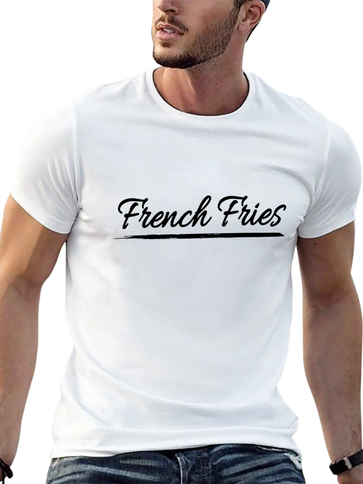 French Fries Black T-Shirt - Casual Comfort