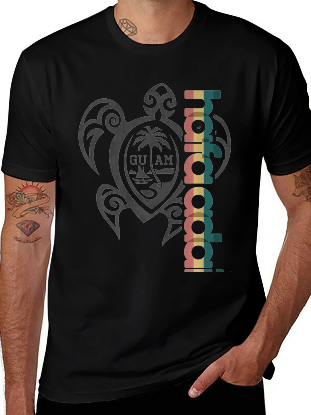 Guam Hafa Adai Turtle Tee - Island Style