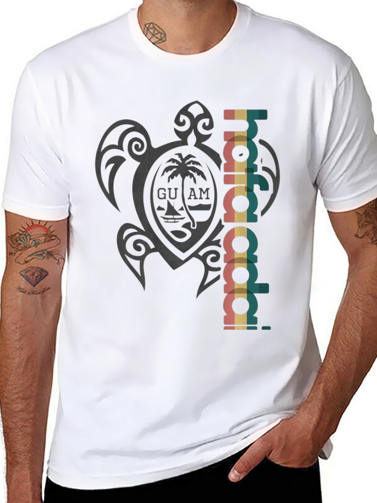 Guam Hafa Adai Turtle Tee - Island Style