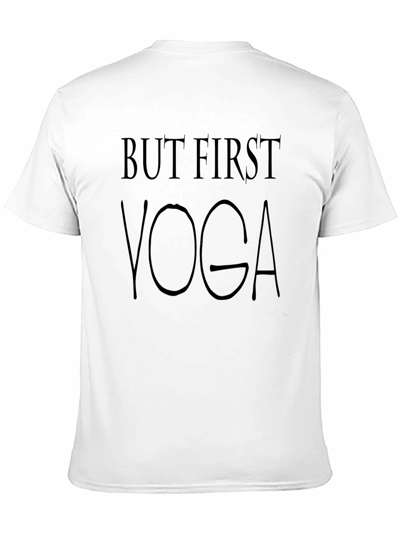 But First Yoga - Casual Black T-Shirt