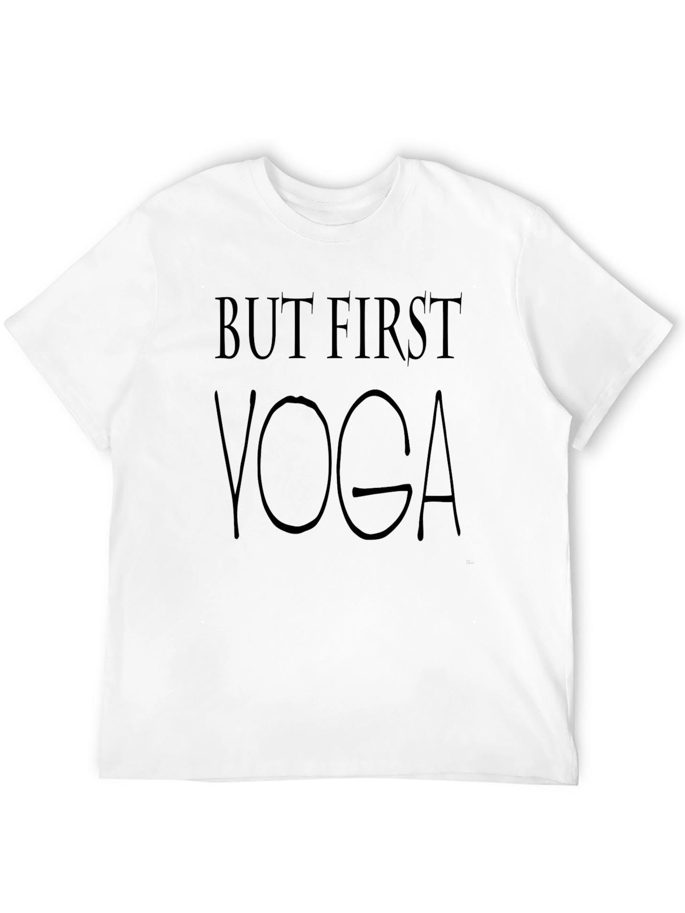 But First Yoga - Casual Black T-Shirt