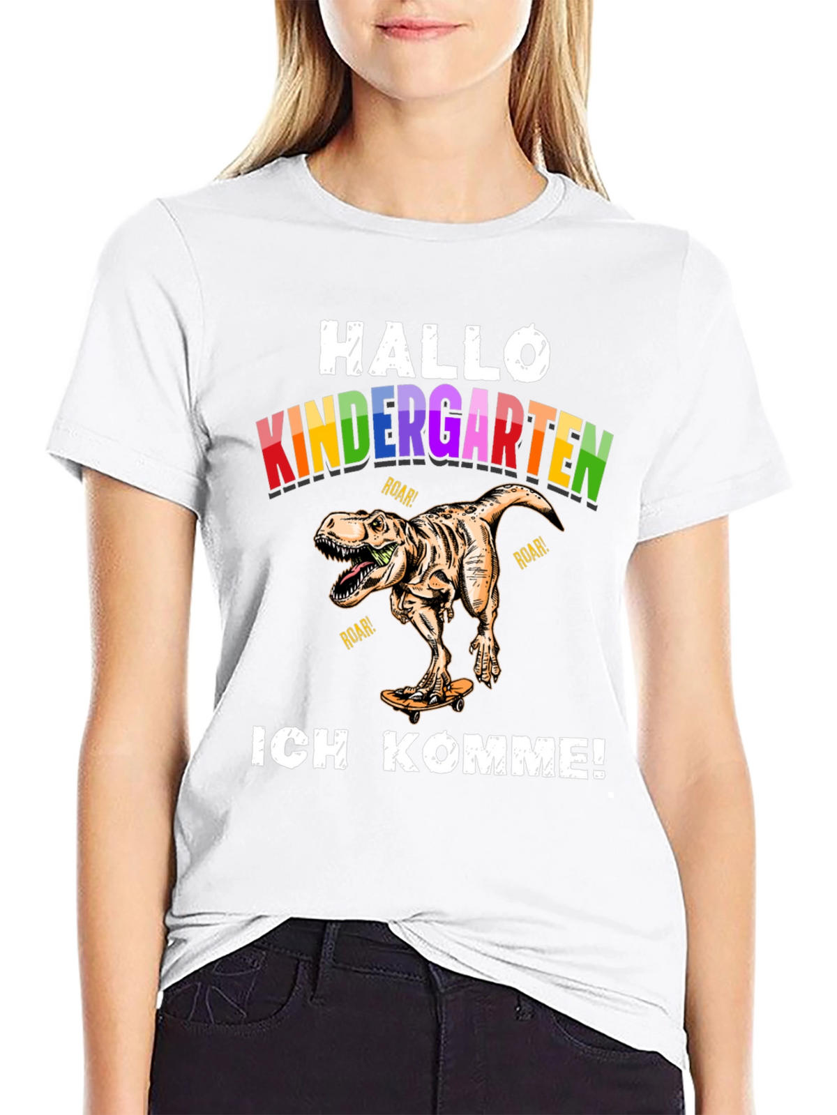 Hallo Kindergarten Dinosaur T-Shirt
