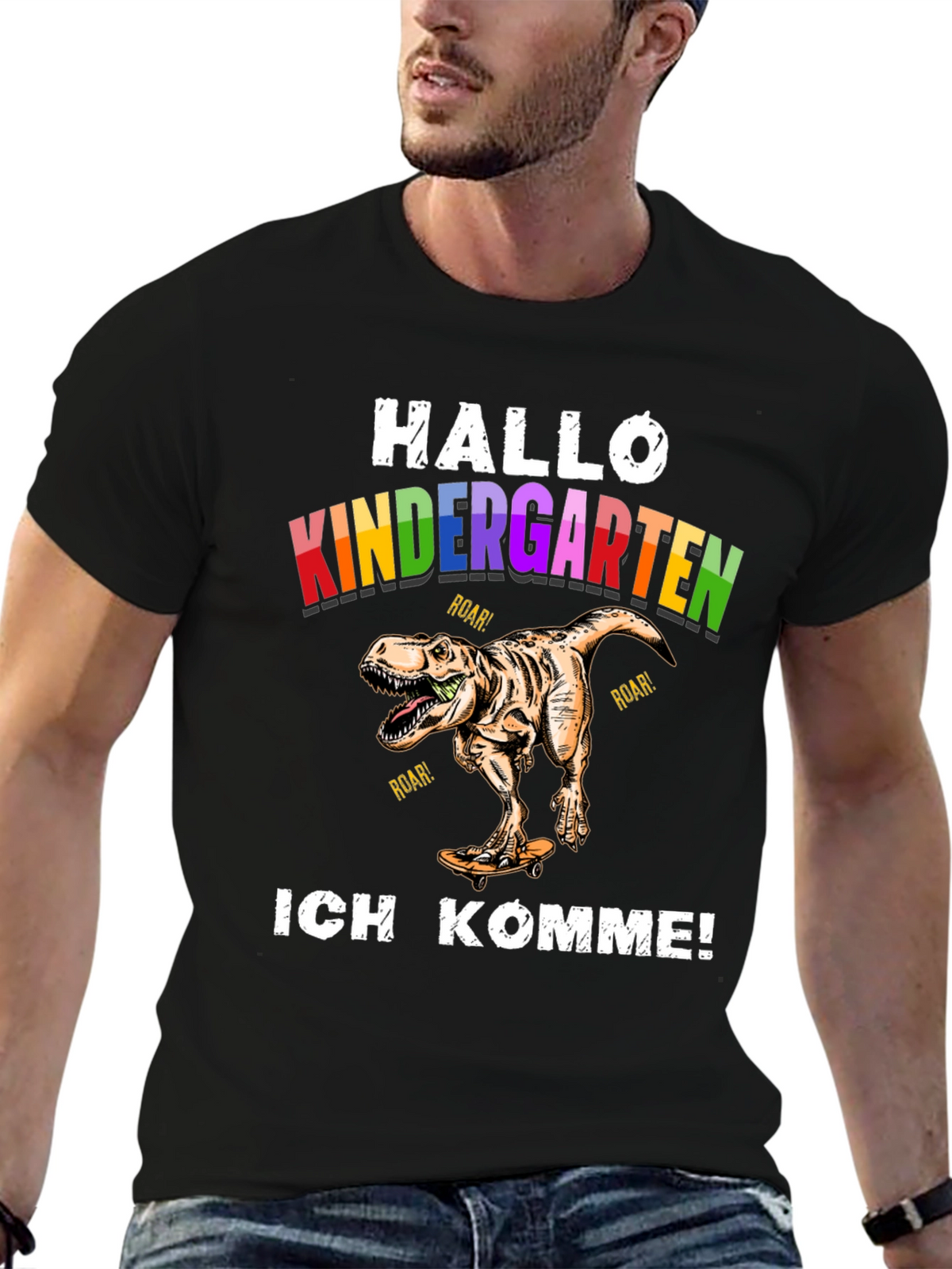 Hallo Kindergarten Dinosaur T-Shirt
