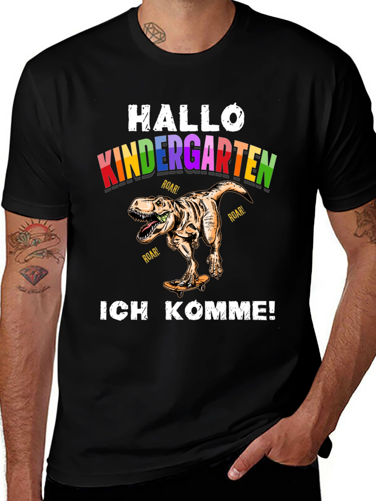 Hallo Kindergarten Dinosaur T-Shirt