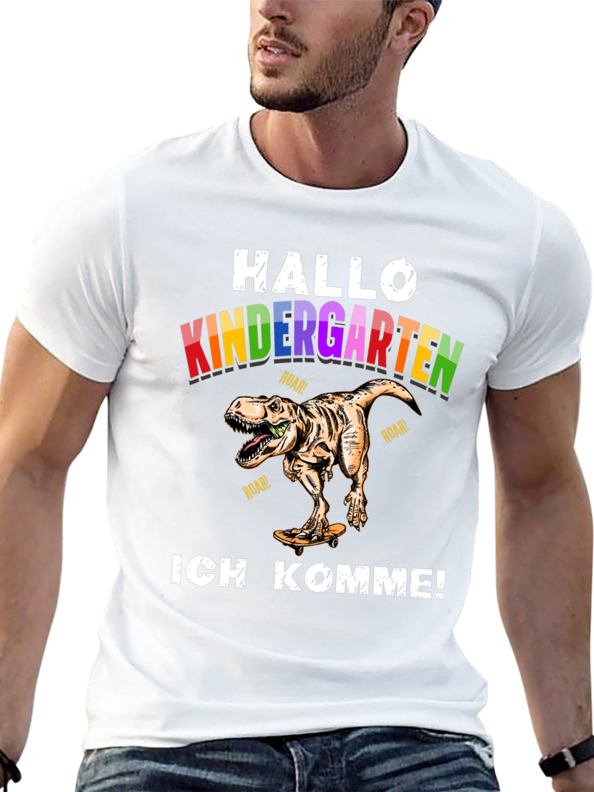 Hallo Kindergarten Dinosaur T-Shirt