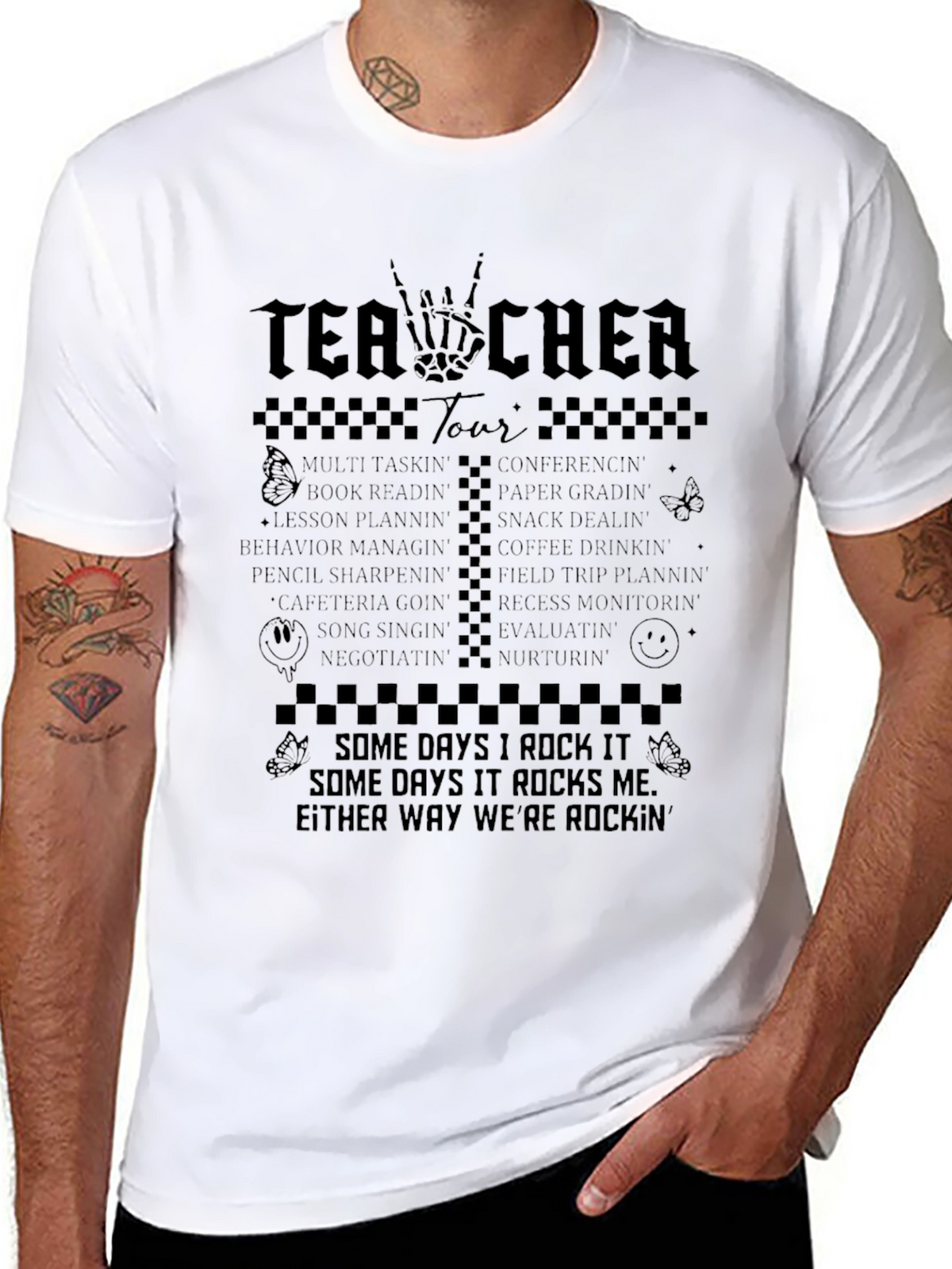 Teacher Tour T-Shirt - Rockin Educator Tee