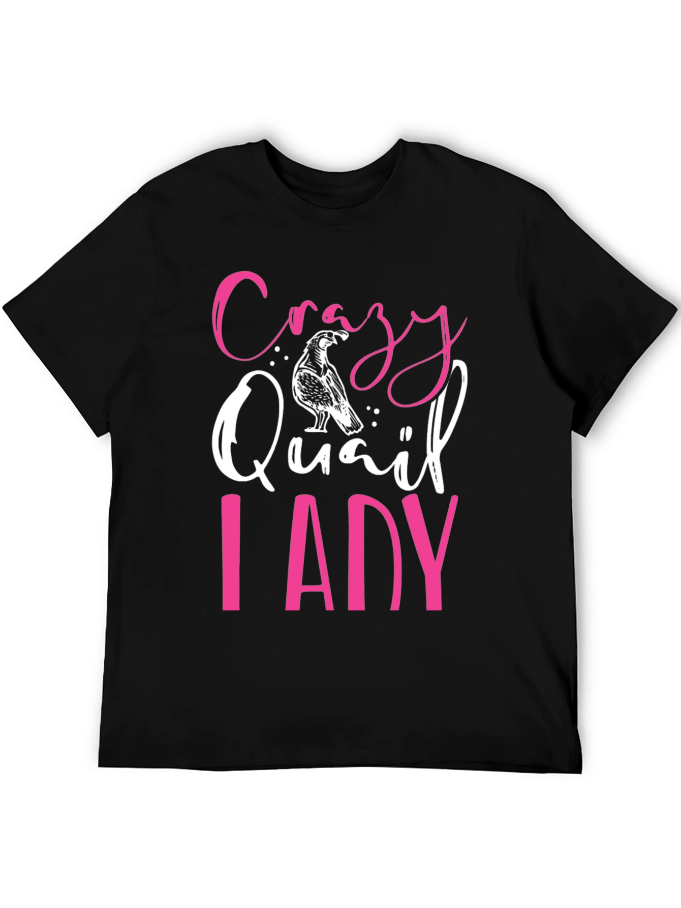 Crazy Quail Lady Graphic Tee - Black T-Shirt
