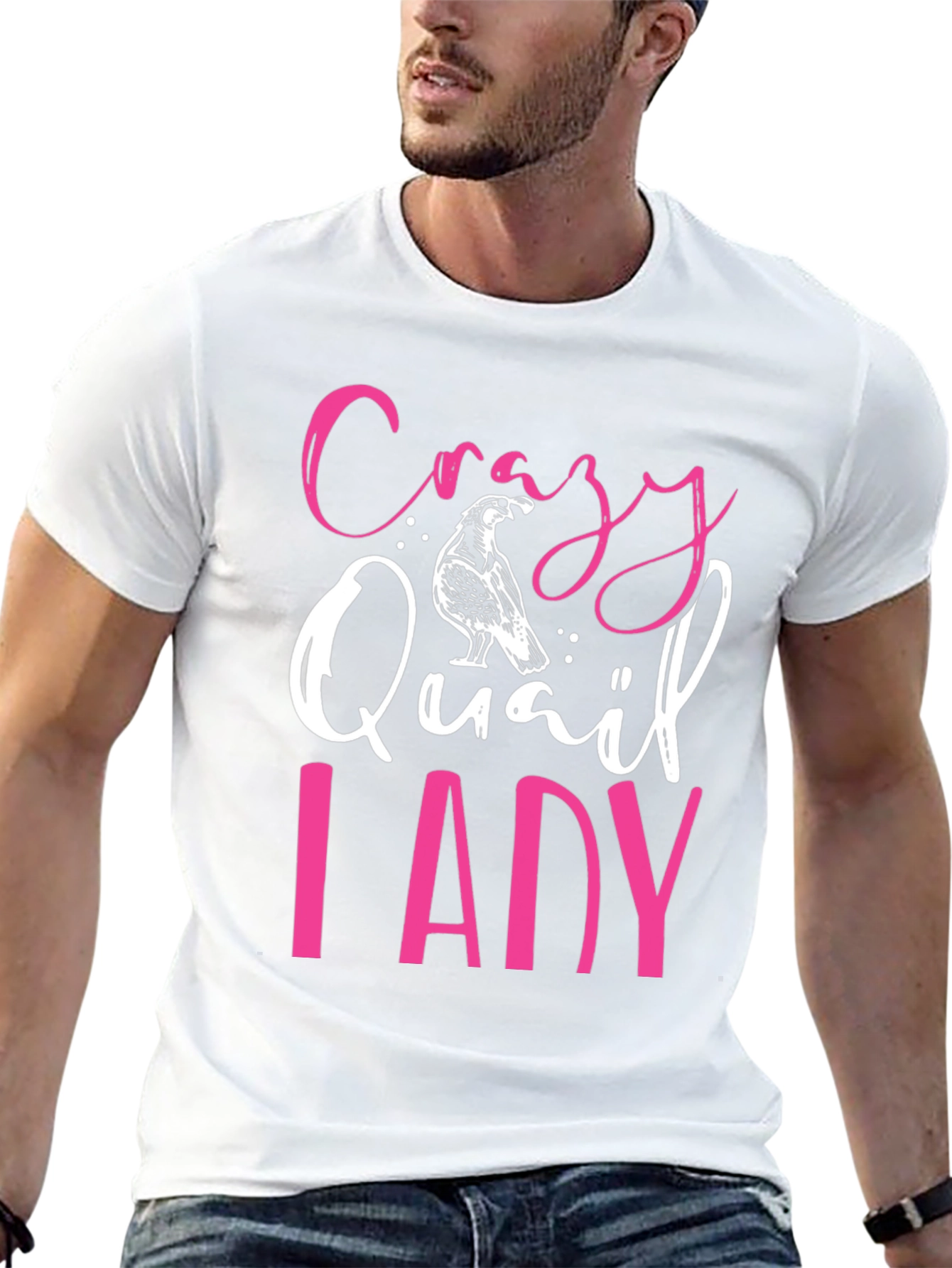 Crazy Quail Lady Graphic Tee - Black T-Shirt