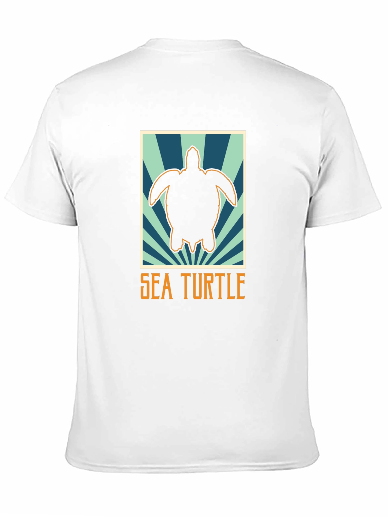 Sea Turtle Graphic Tee - Black Cotton T-Shirt