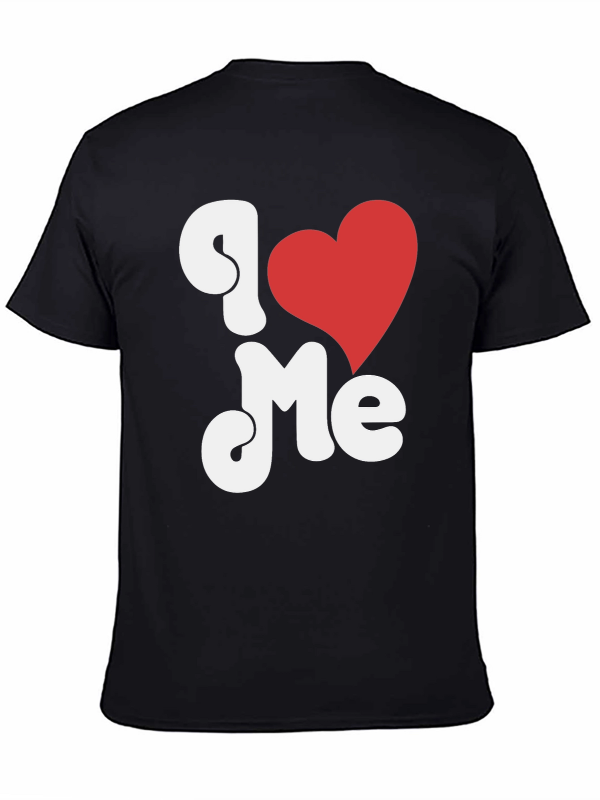I Heart Me Black Graphic Tee
